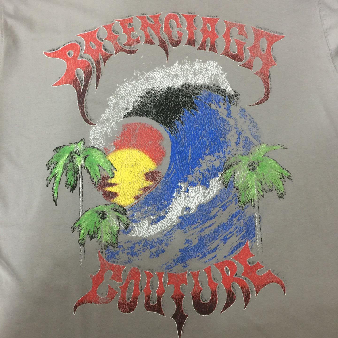 Balenciaga Vintage Surfer Oversized T-shirt  - DesignerGu
