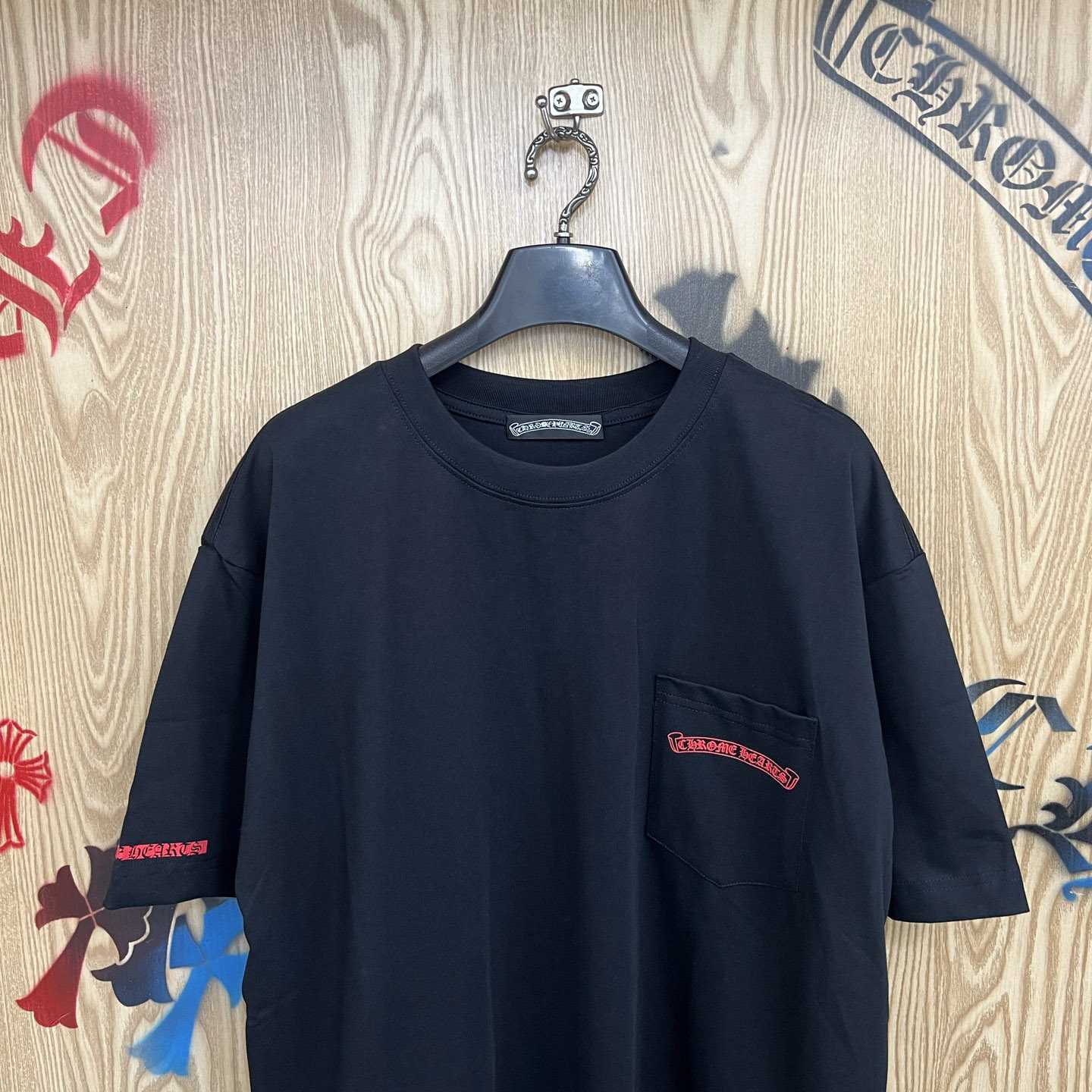 Chrome Hearts Vertical Logo T-Shirt   'Black' - DesignerGu