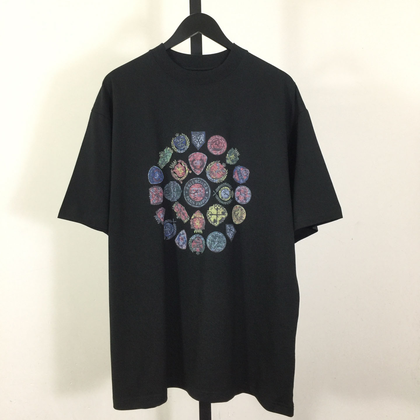 Balenciaga Medium Fit T-Shirt 'Faded Washed Black' - DesignerGu