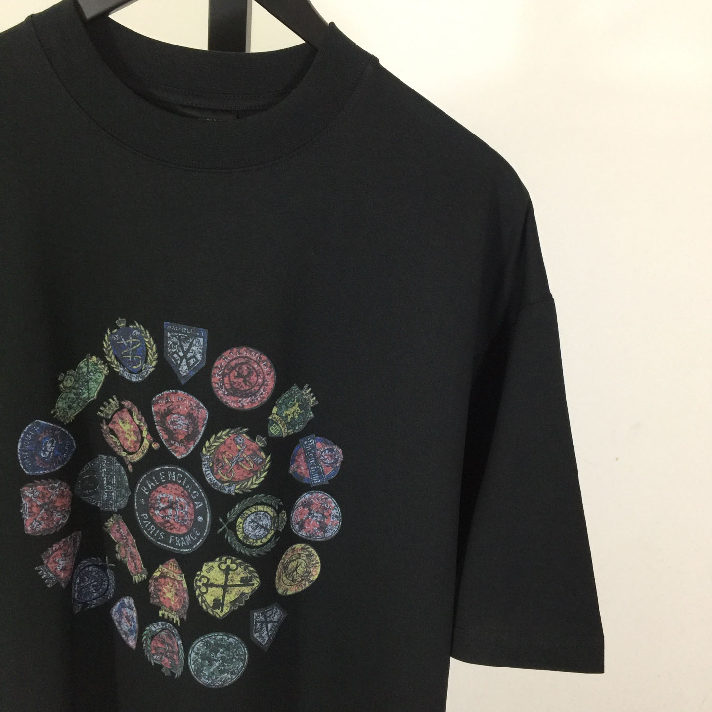 Balenciaga Medium Fit T-Shirt 'Faded Washed Black' - DesignerGu