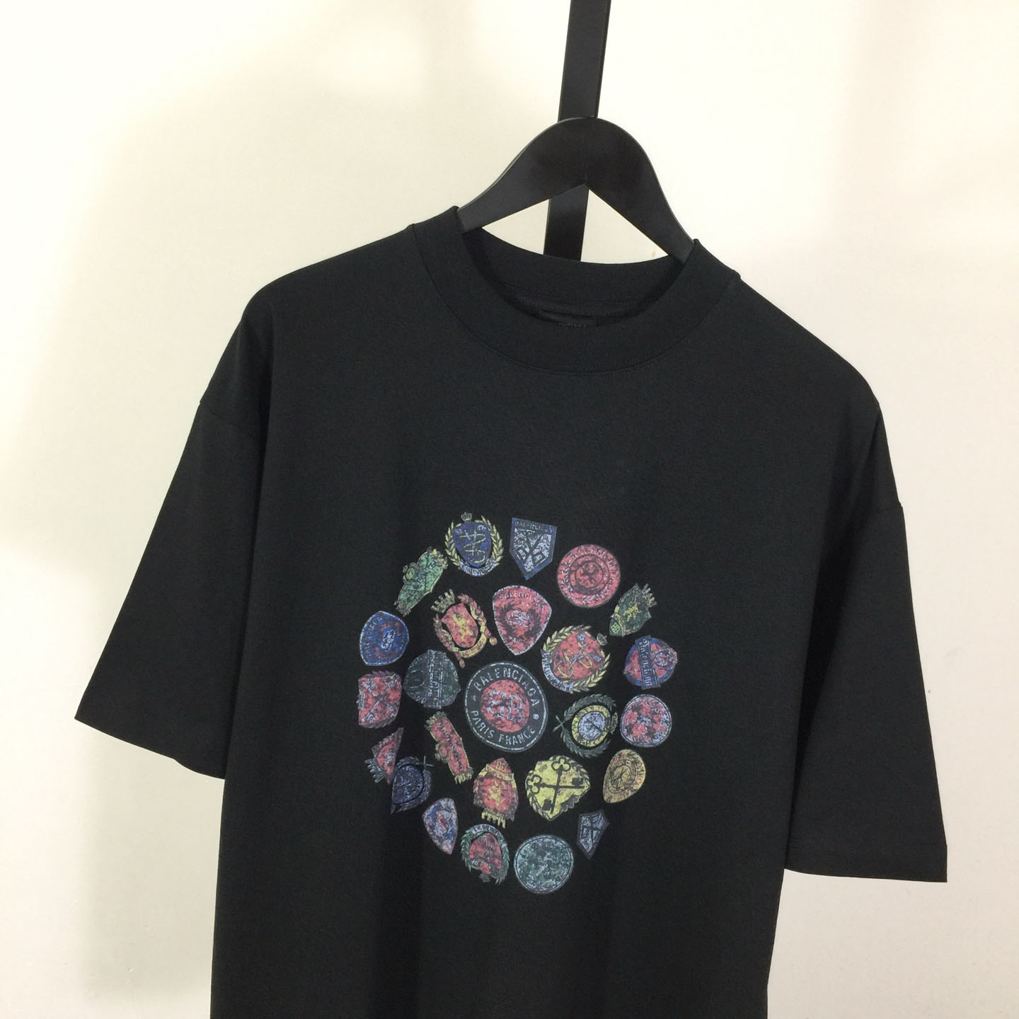 Balenciaga Medium Fit T-Shirt 'Faded Washed Black' - DesignerGu
