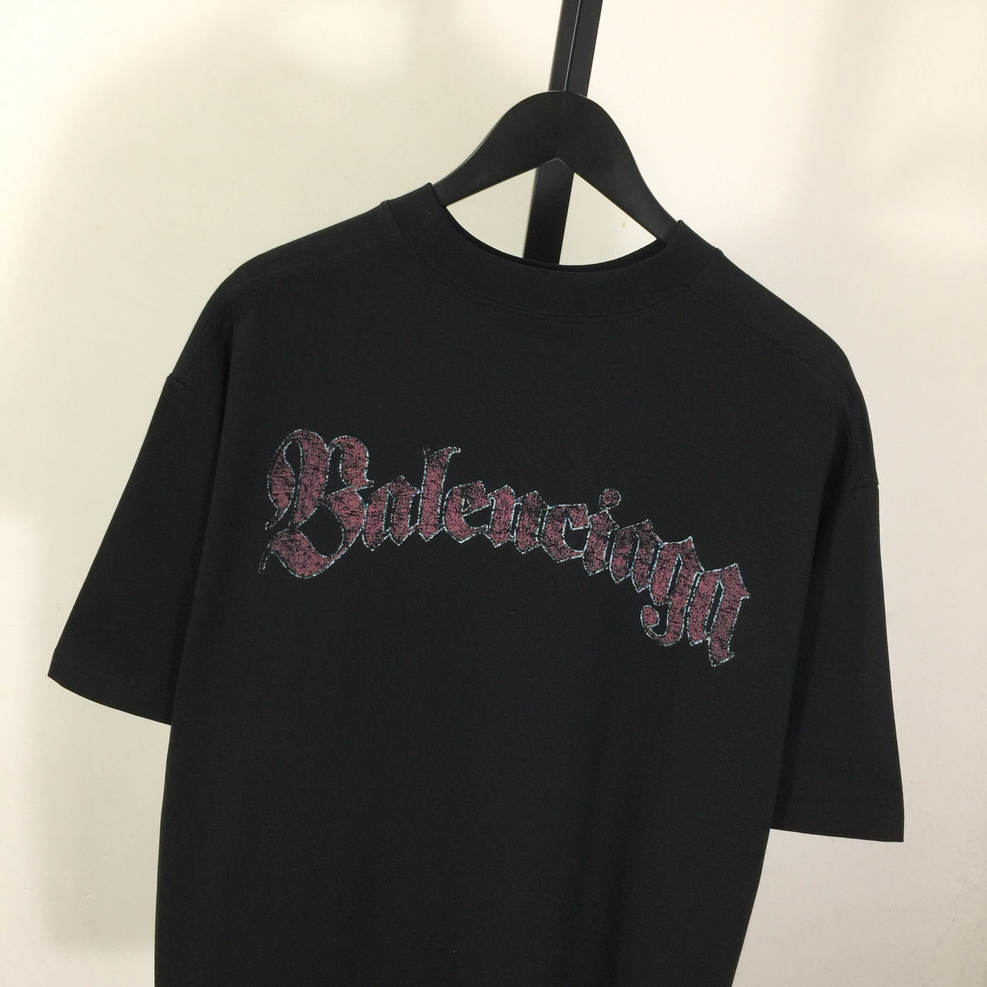 Balenciaga Medium Fit T-Shirt 'Faded Washed Black' - DesignerGu