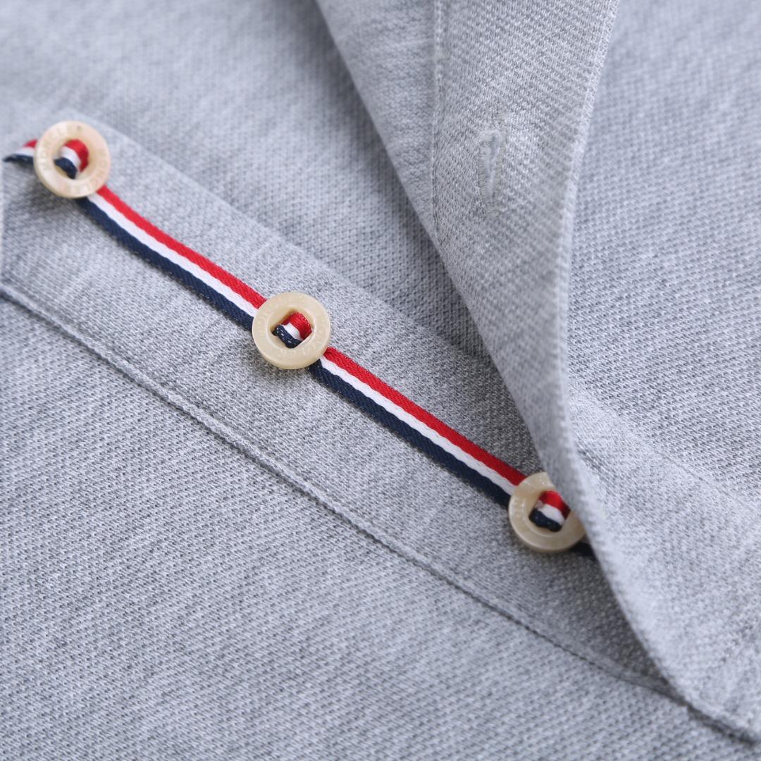Moncler Logo Patch Cotton Polo Shirt - DesignerGu