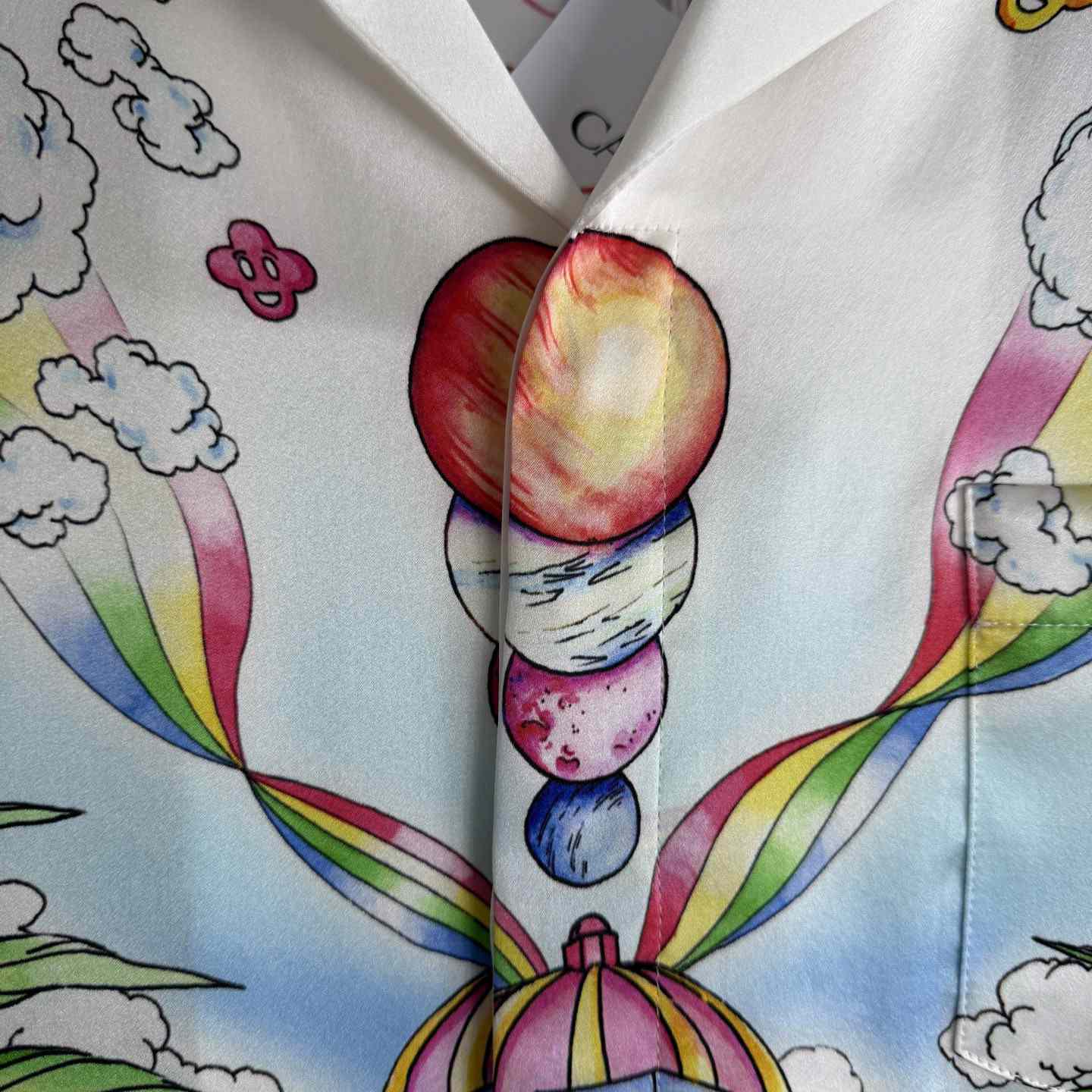 Casablanca Better Days Long Sleeve Silk Shirt  - DesignerGu