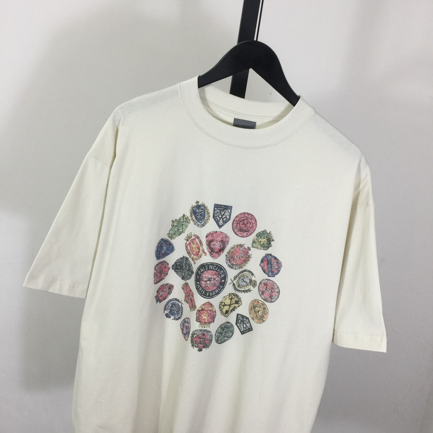 Balenciaga Medium Fit T-Shirt 'Dirty White' - DesignerGu