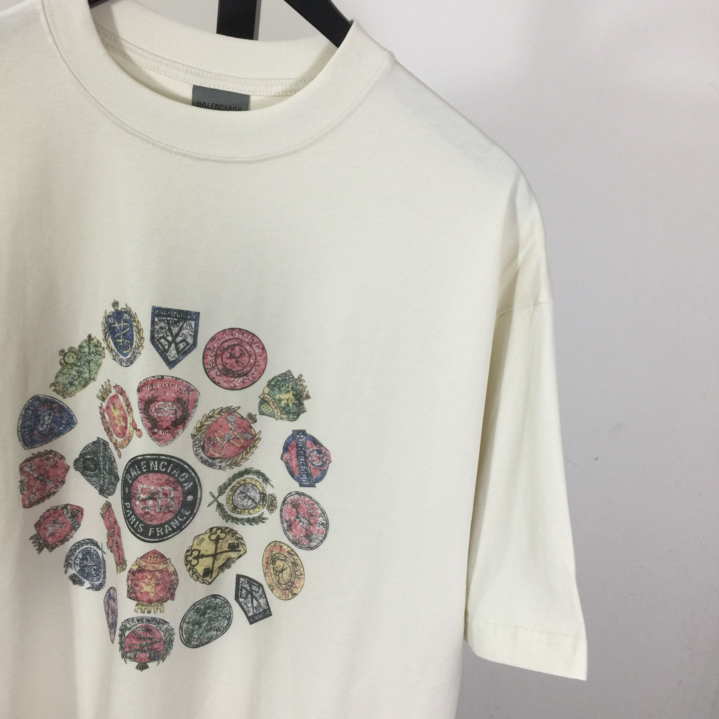 Balenciaga Medium Fit T-Shirt 'Dirty White' - DesignerGu