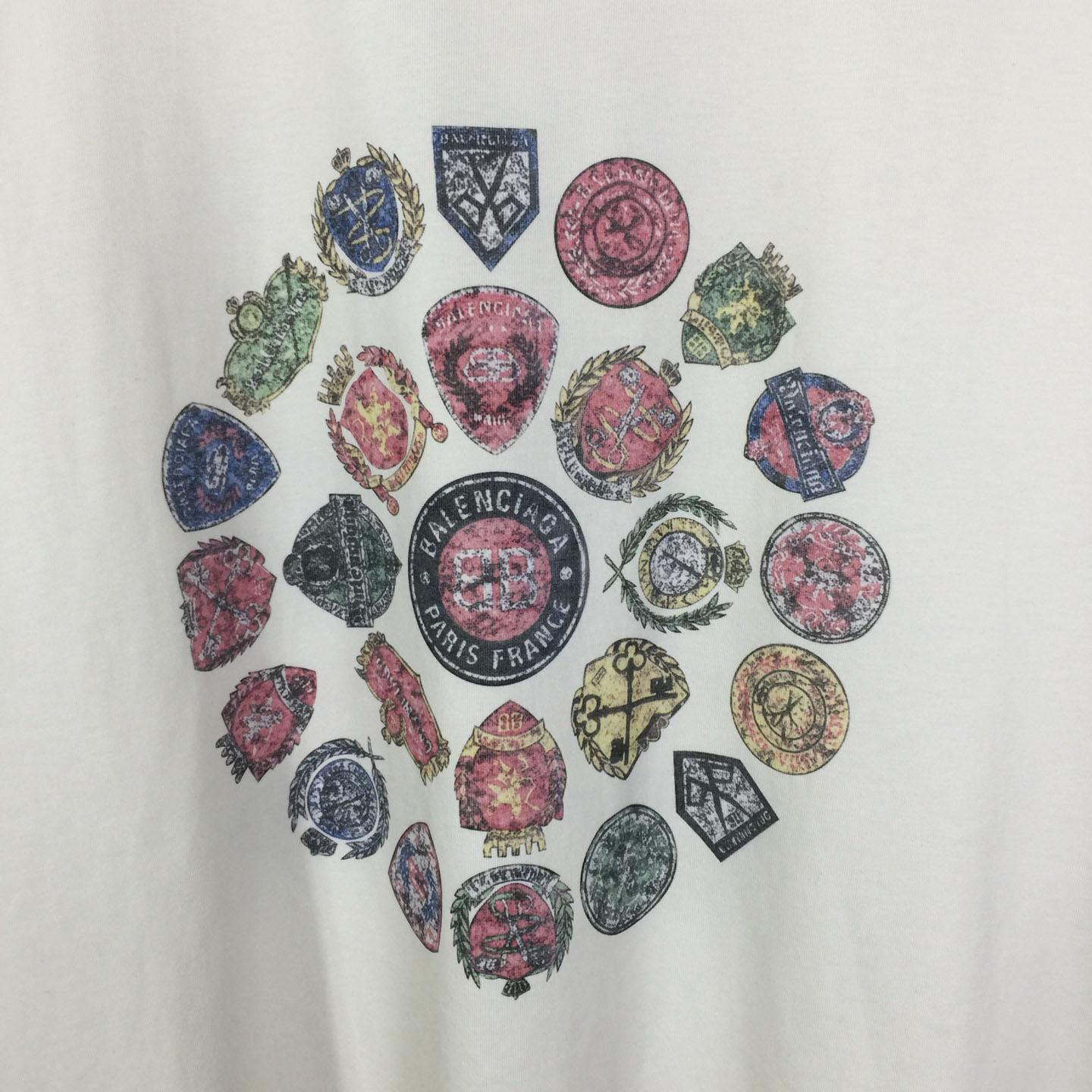 Balenciaga Medium Fit T-Shirt 'Dirty White' - DesignerGu