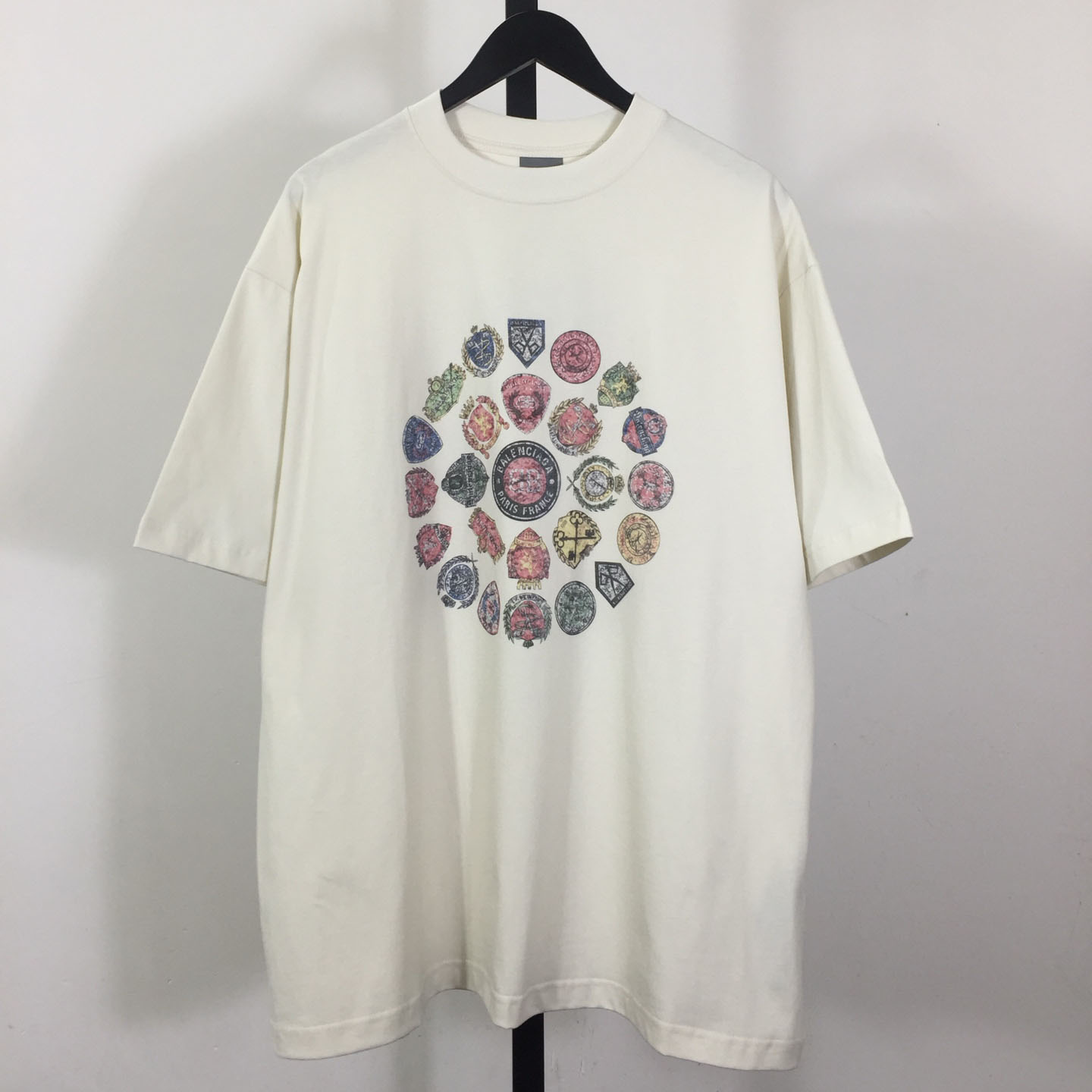 Balenciaga Medium Fit T-Shirt 'Dirty White' - DesignerGu