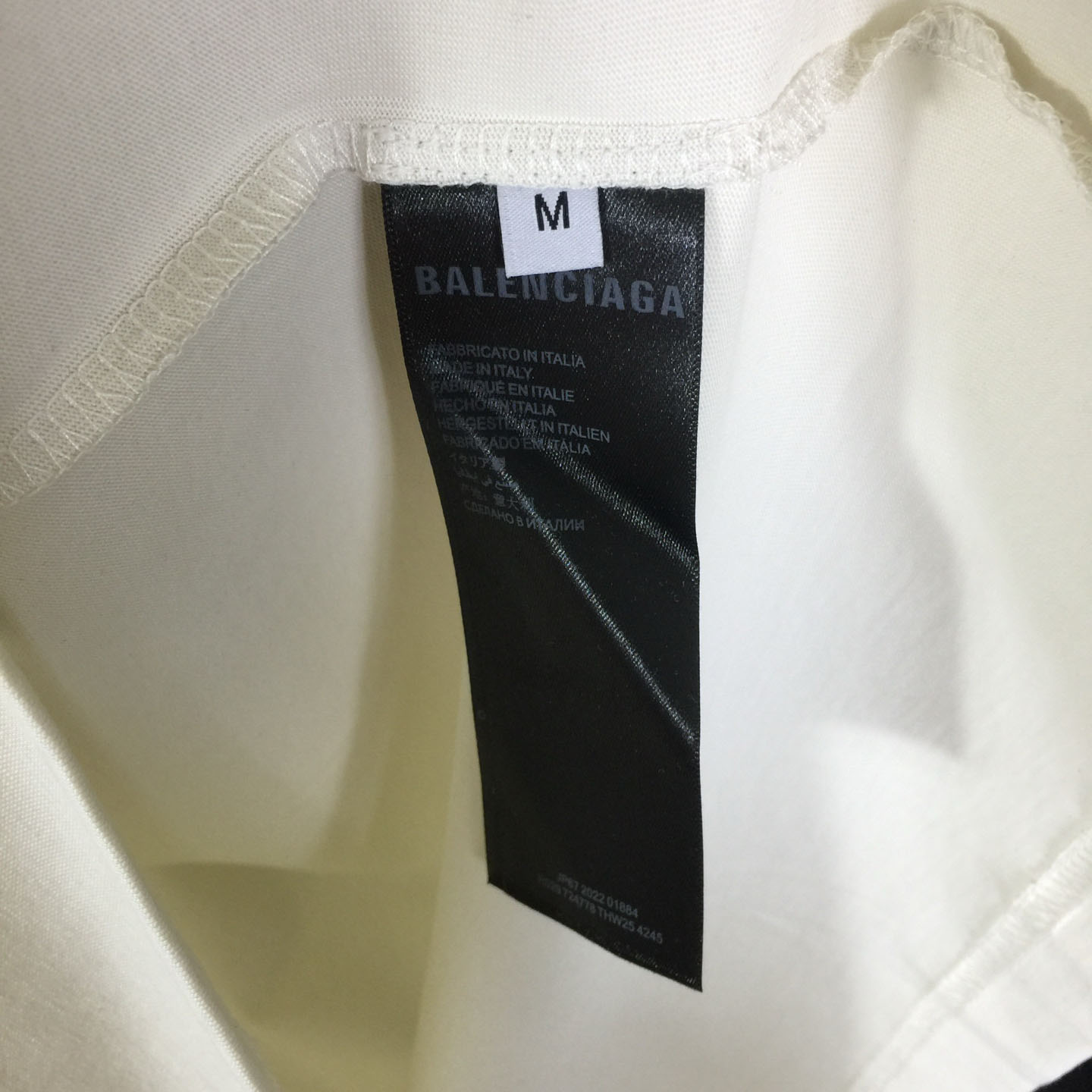 Balenciaga Medium Fit T-Shirt 'Dirty White' - DesignerGu