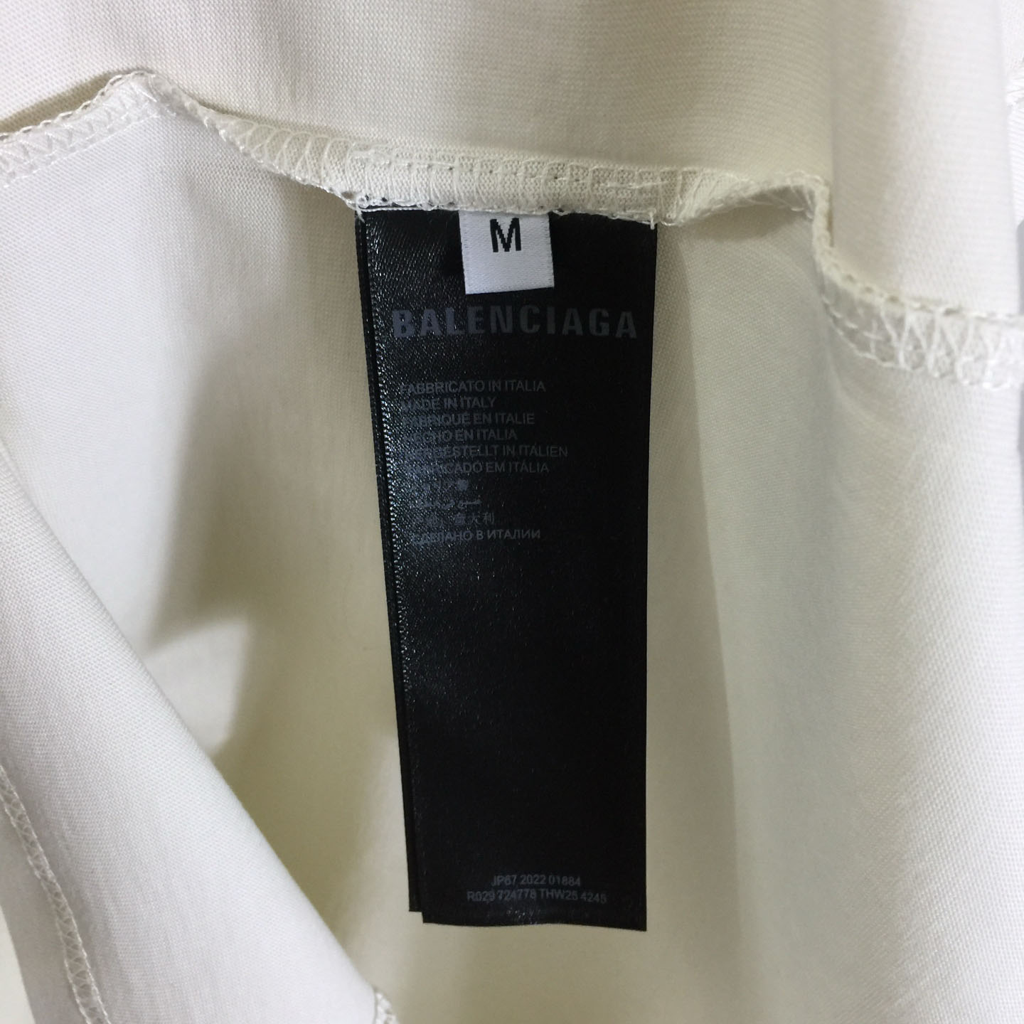 Balenciaga Washed Crayon Loop Medium Fit T‑shirt In Cotton - DesignerGu