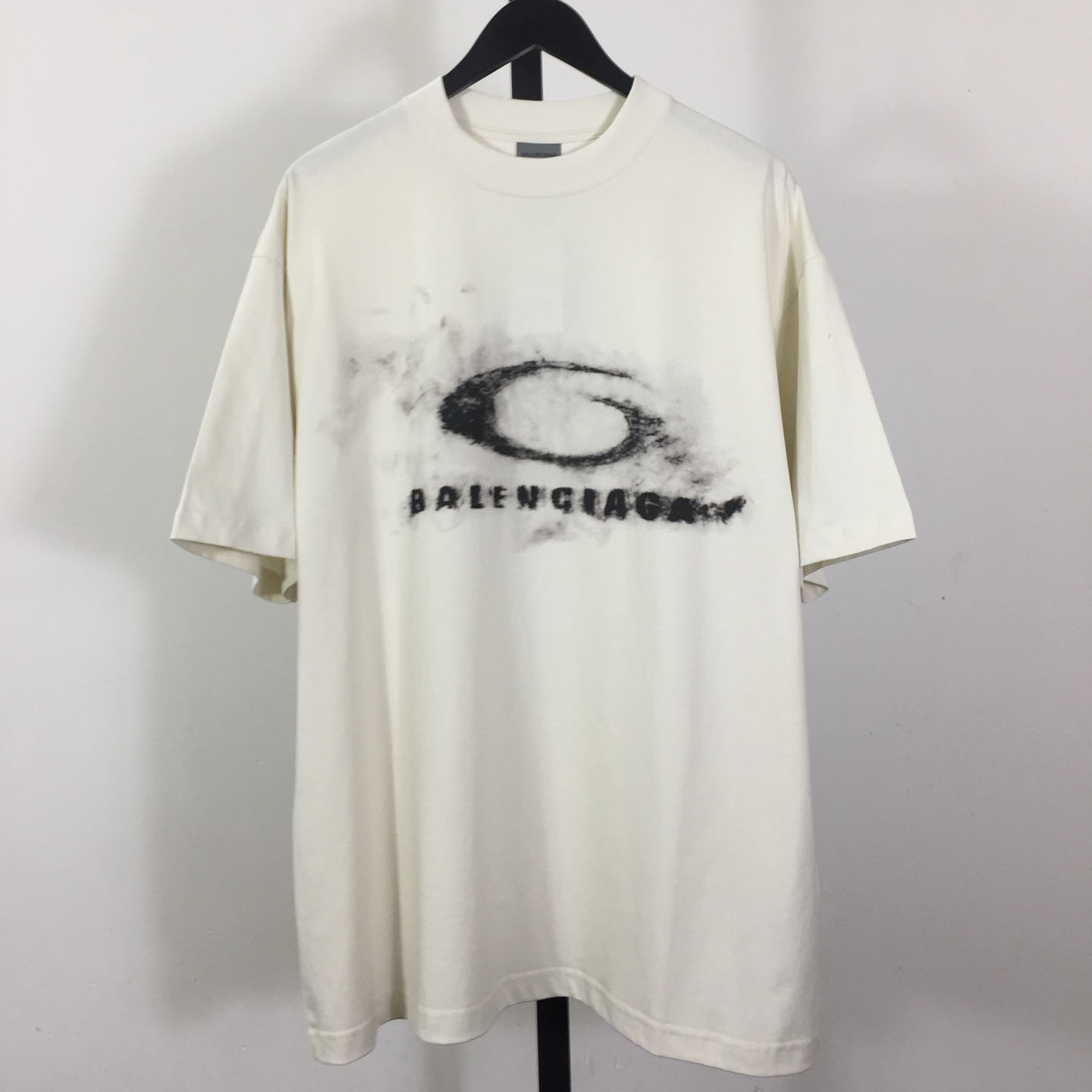 Balenciaga Washed Crayon Loop Medium Fit T‑shirt In Cotton - DesignerGu