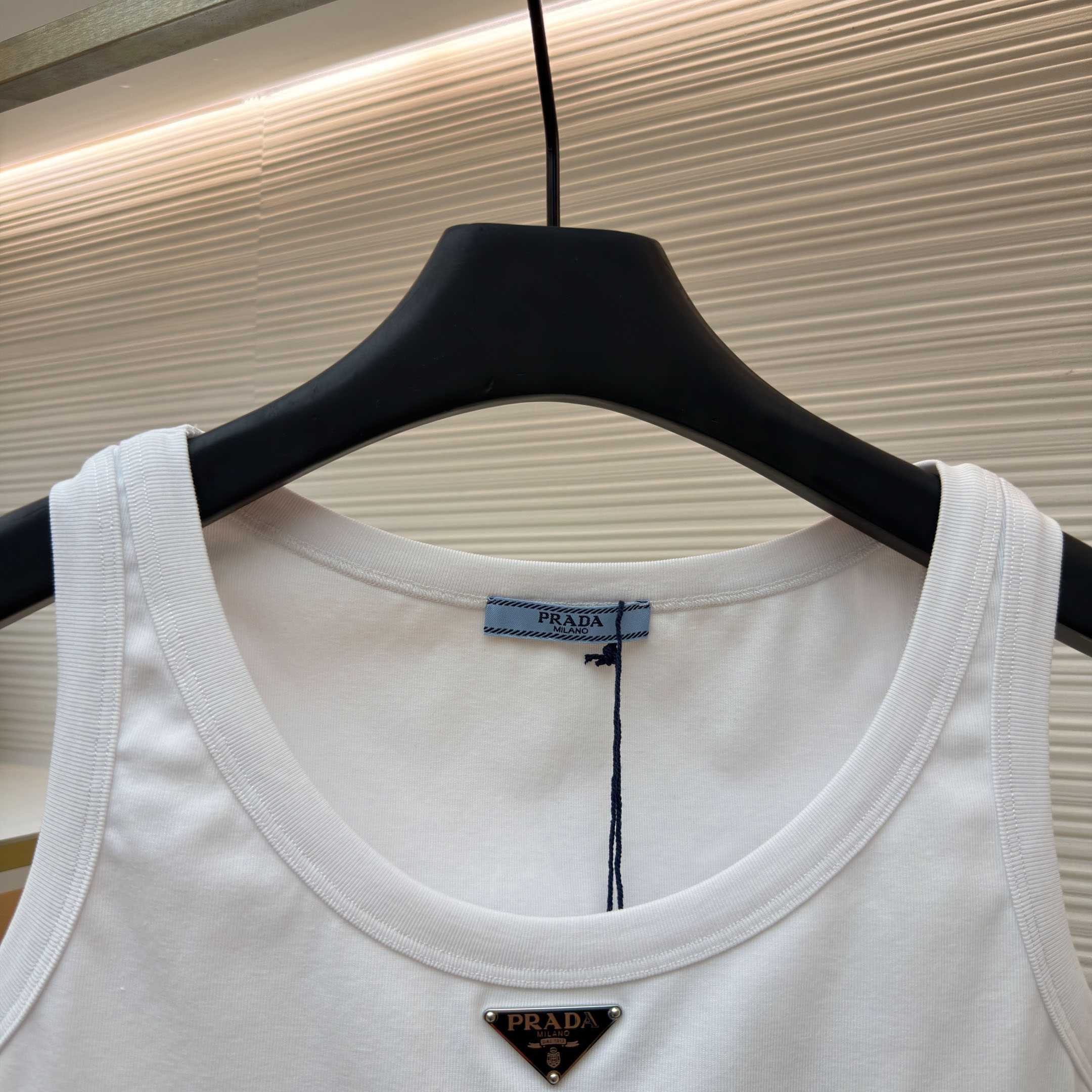 Prada Jersey Cropped Top - DesignerGu