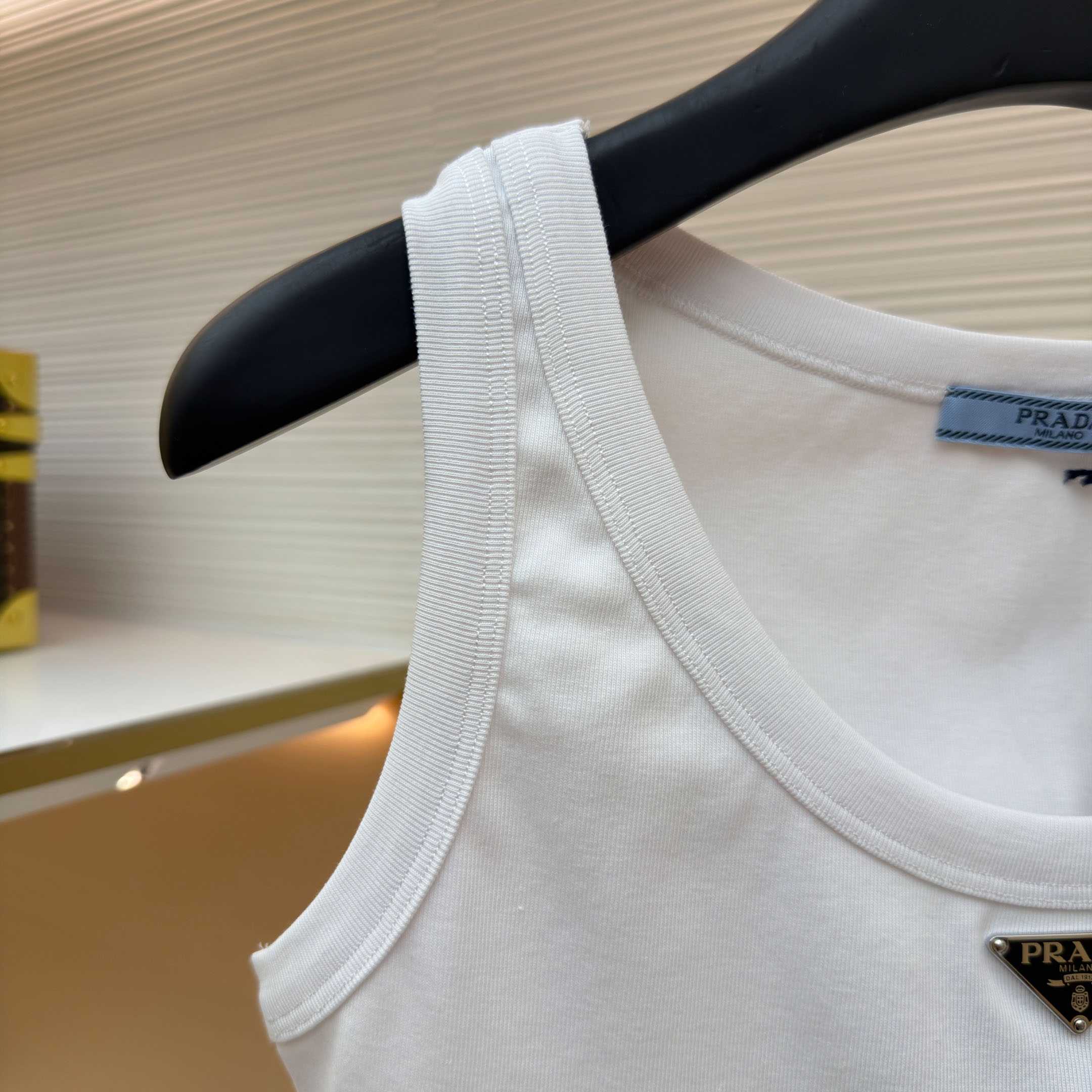 Prada Jersey Cropped Top - DesignerGu