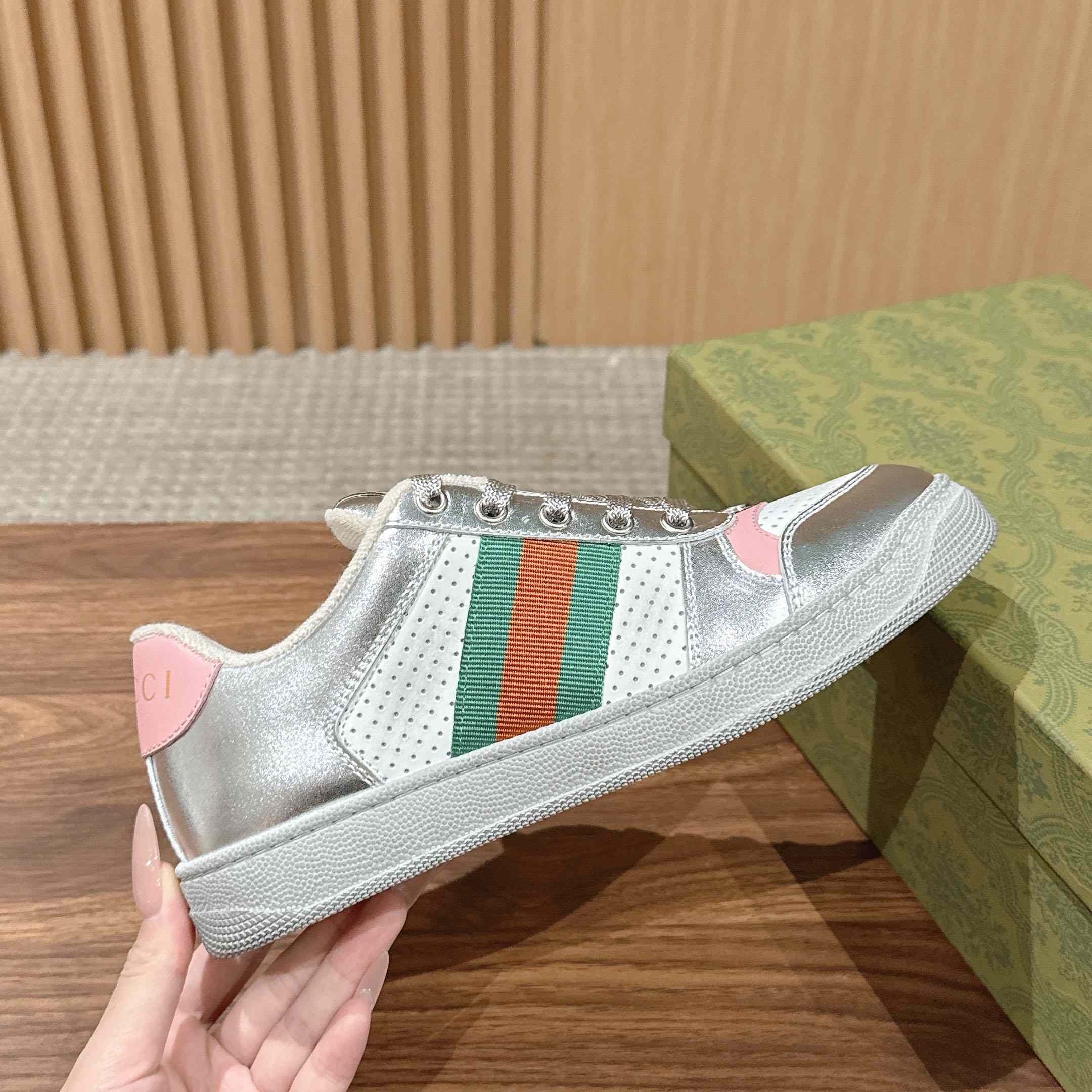 Gucci Worn-Out Effect Screener Sneaker - DesignerGu