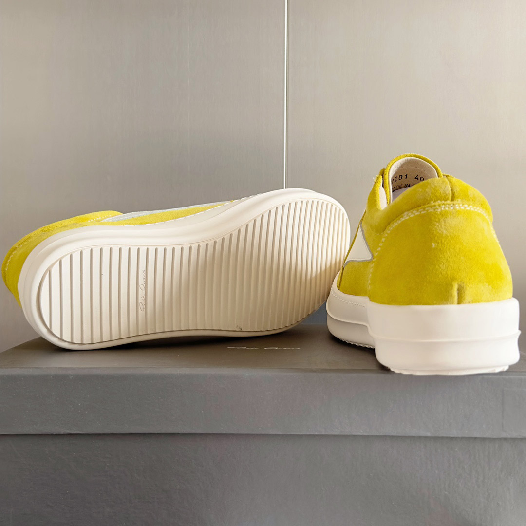 Rick Owens Strobe Vintage Low 'Lemon' - DesignerGu