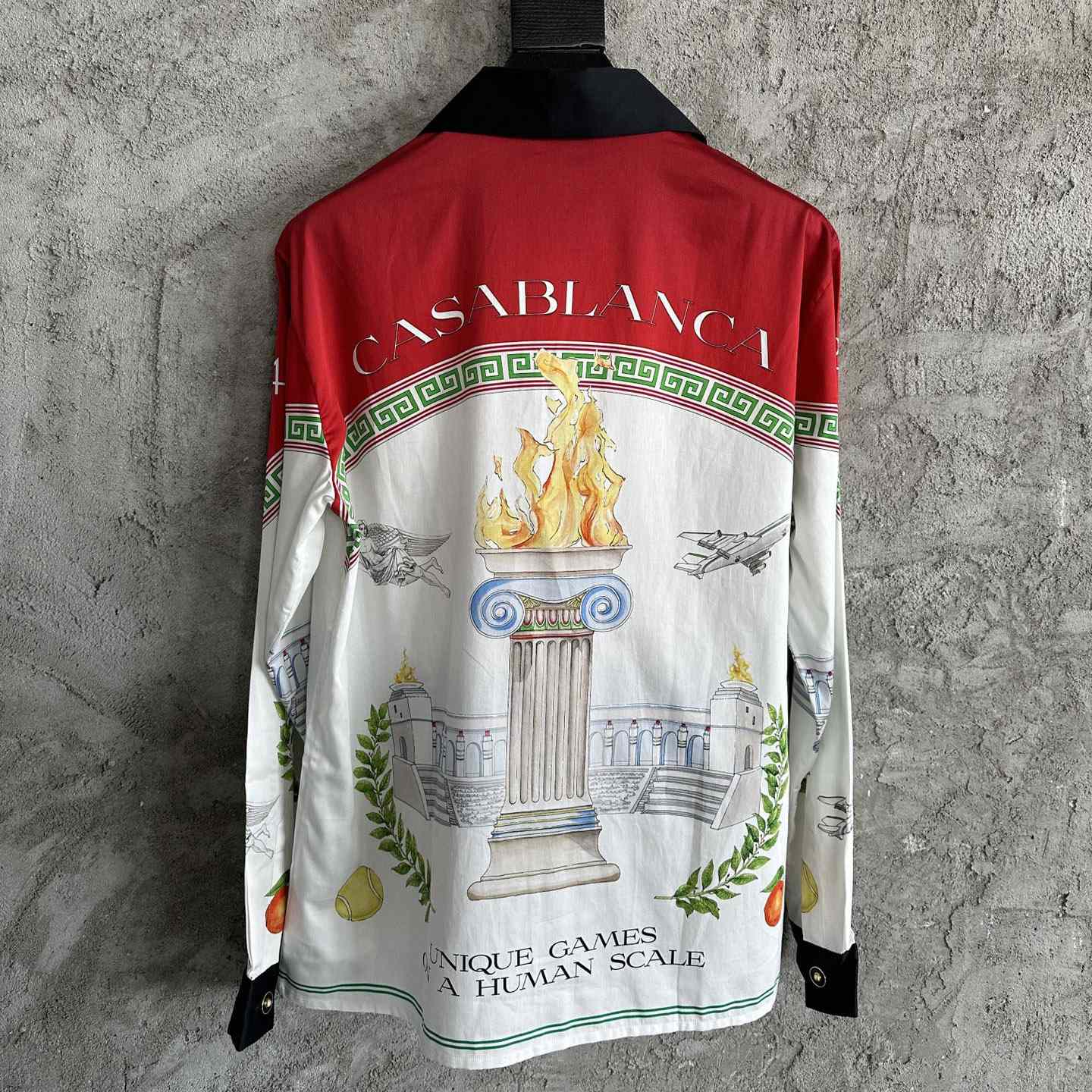 Casablanca  Unique Games Printed Cotton Shirt - DesignerGu