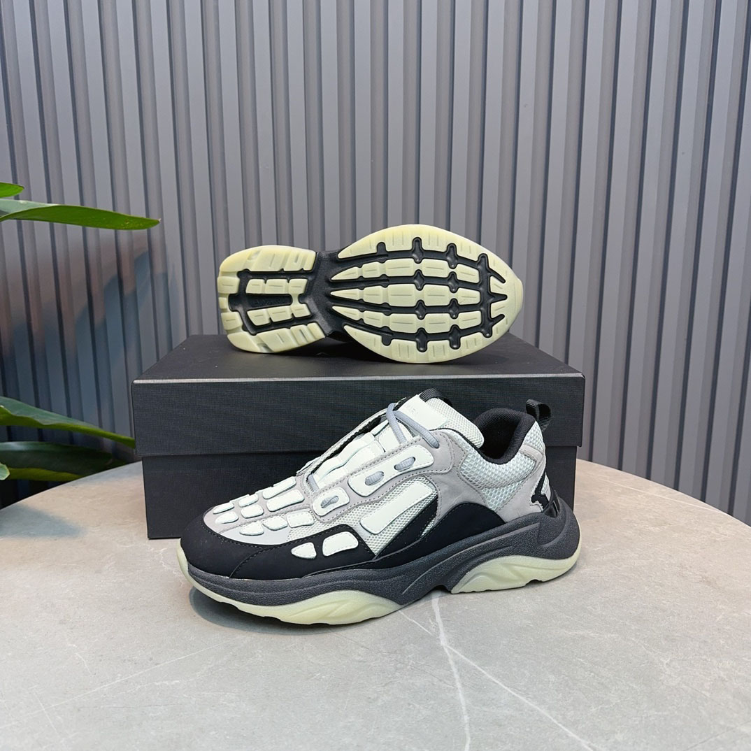 Amiri Bone Runner 'Black Grey' - DesignerGu