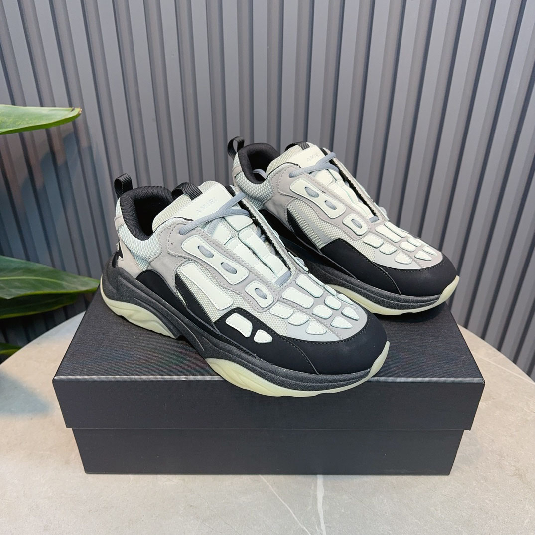 Amiri Bone Runner 'Black Grey' - DesignerGu