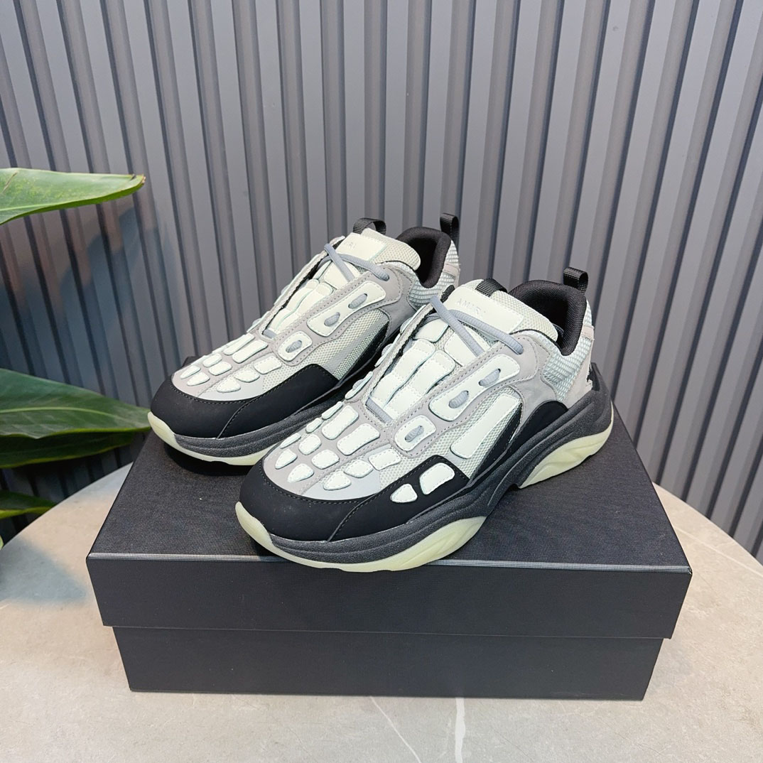 Amiri Bone Runner 'Black Grey' - DesignerGu