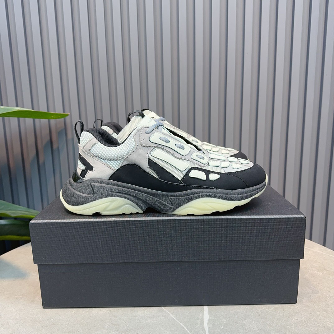 Amiri Bone Runner 'Black Grey' - DesignerGu