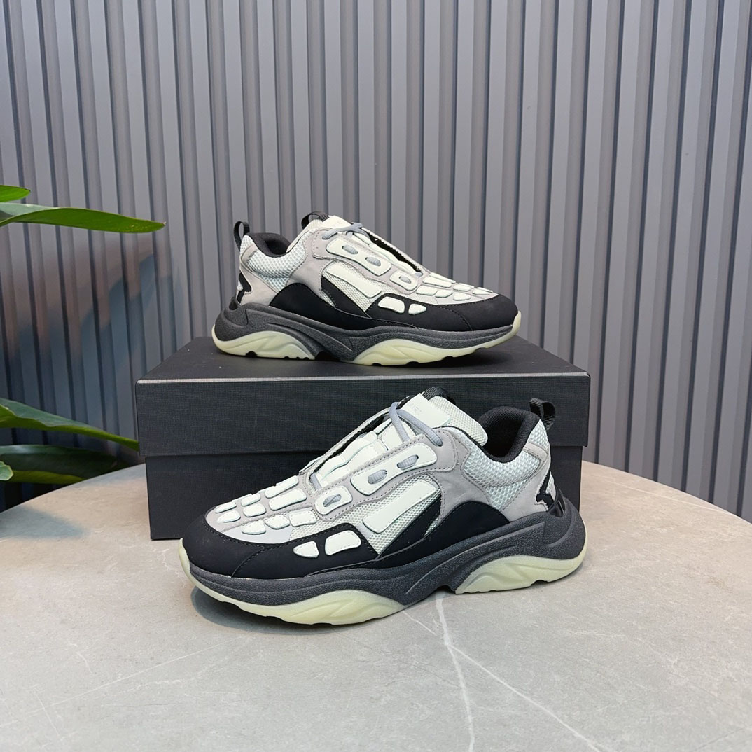 Amiri Bone Runner 'Black Grey' - DesignerGu