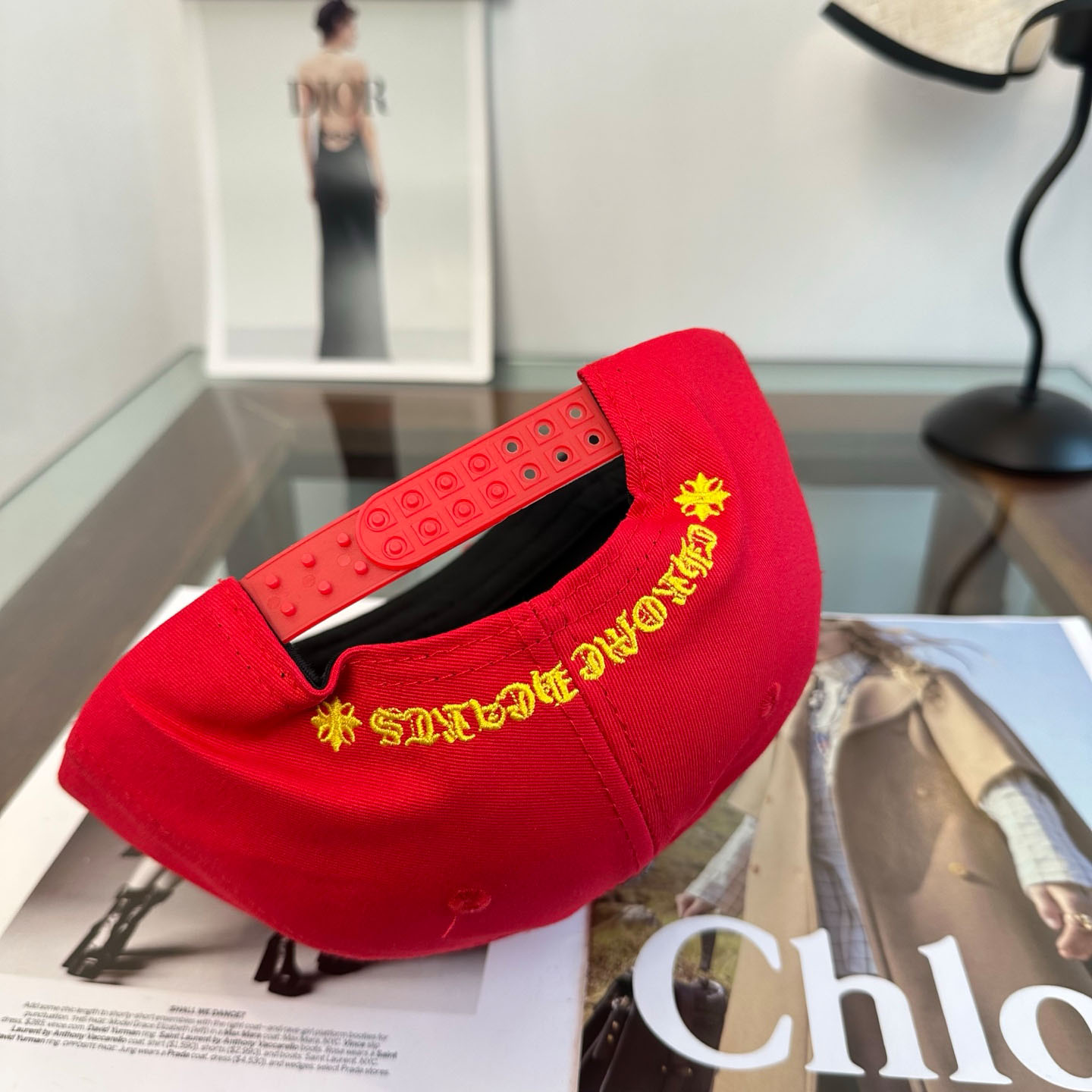 Chrome Hearts CH Trucker Hat 'Red' - DesignerGu