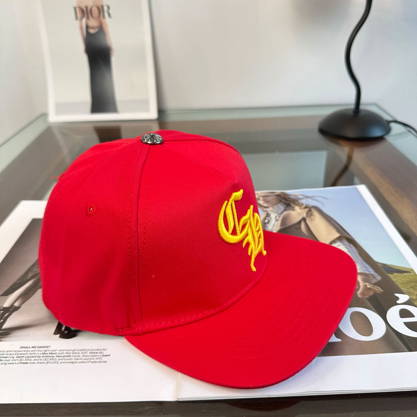 Chrome Hearts CH Trucker Hat 'Red' - DesignerGu