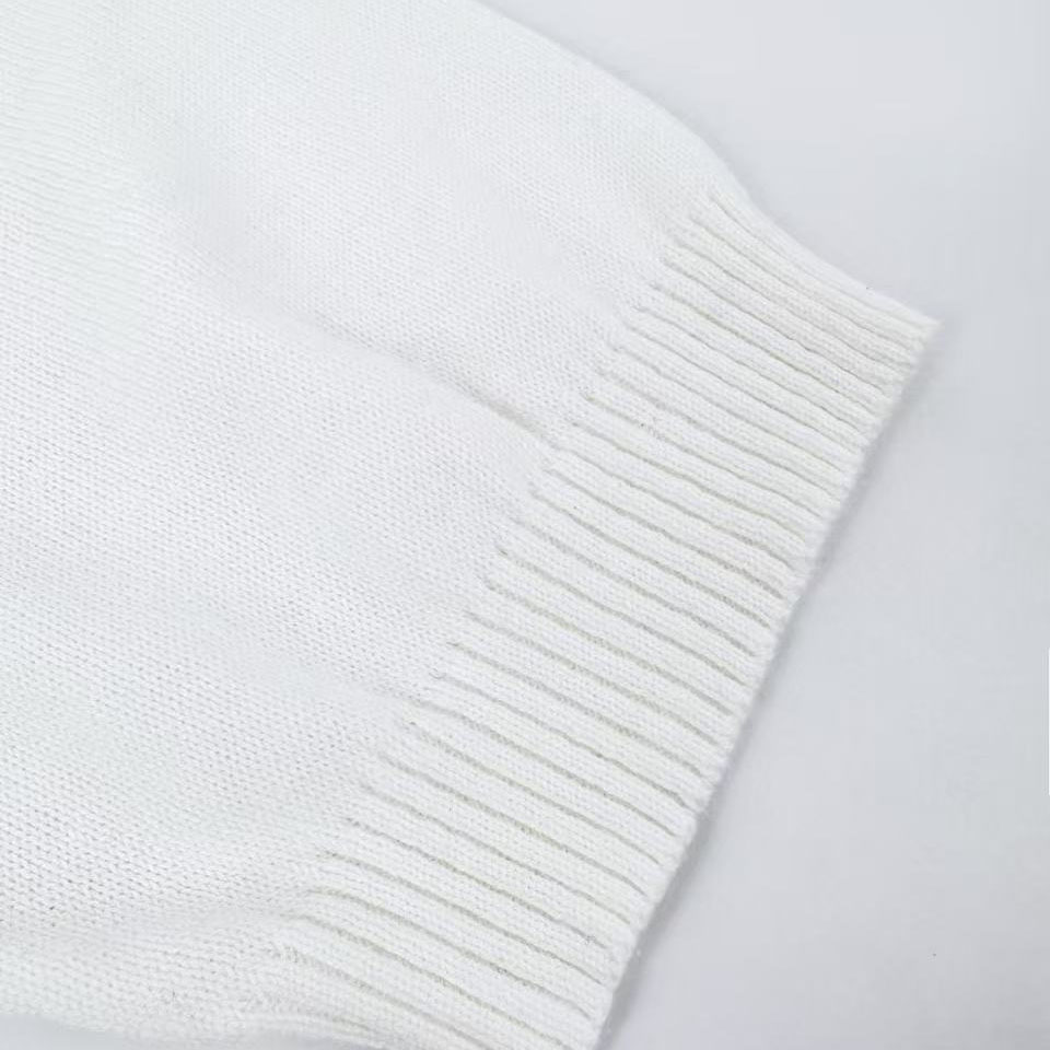 Fendi White Cotton And Cashmere Jumper - DesignerGu