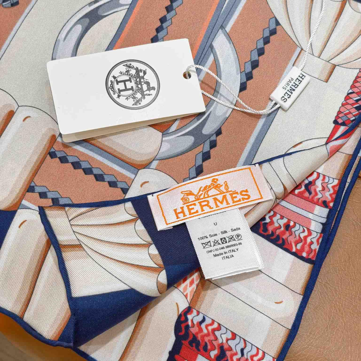 Hermes Flora Y Plata Scarf 90 - DesignerGu