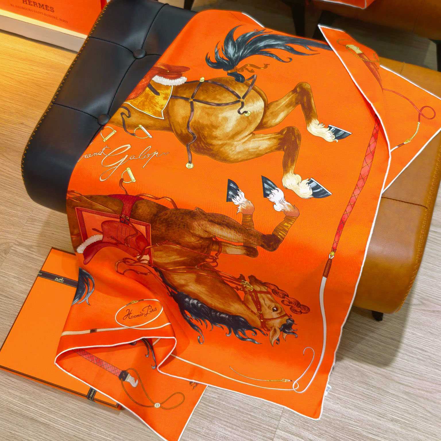 Hermes Grand Galop Scarf 90 - DesignerGu