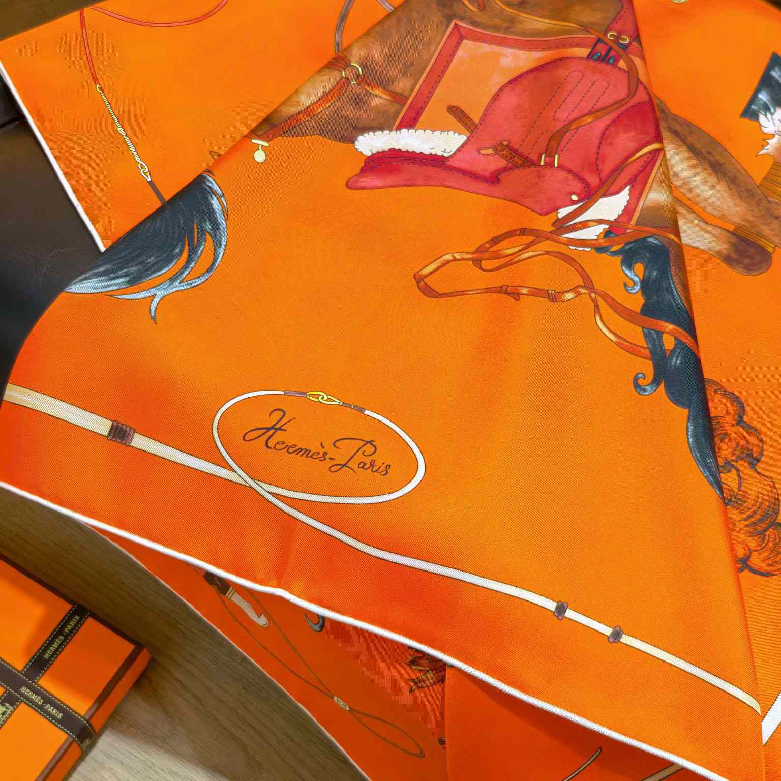 Hermes Grand Galop Scarf 90 - DesignerGu