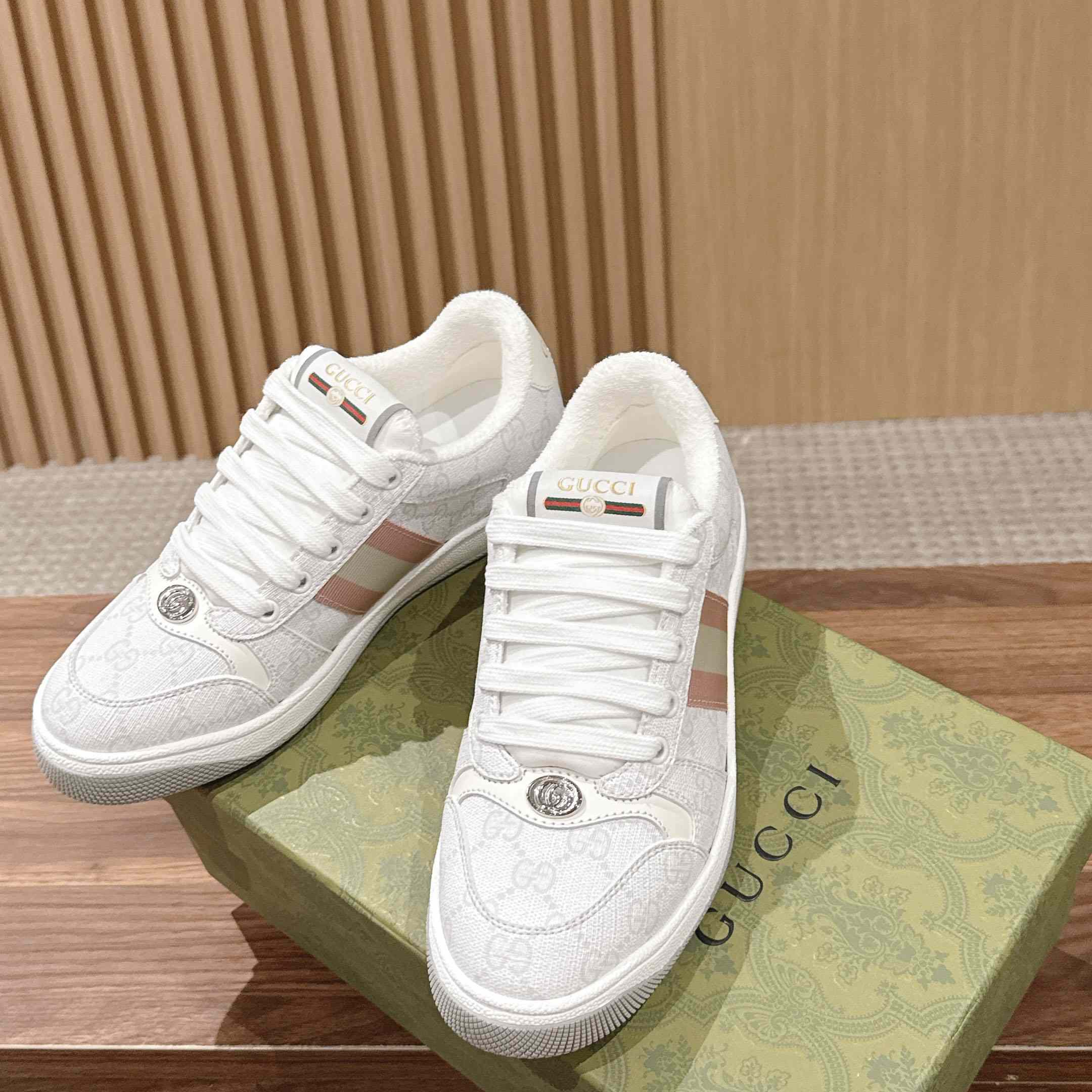 Gucci Screener GG Canvas Sneakers - DesignerGu