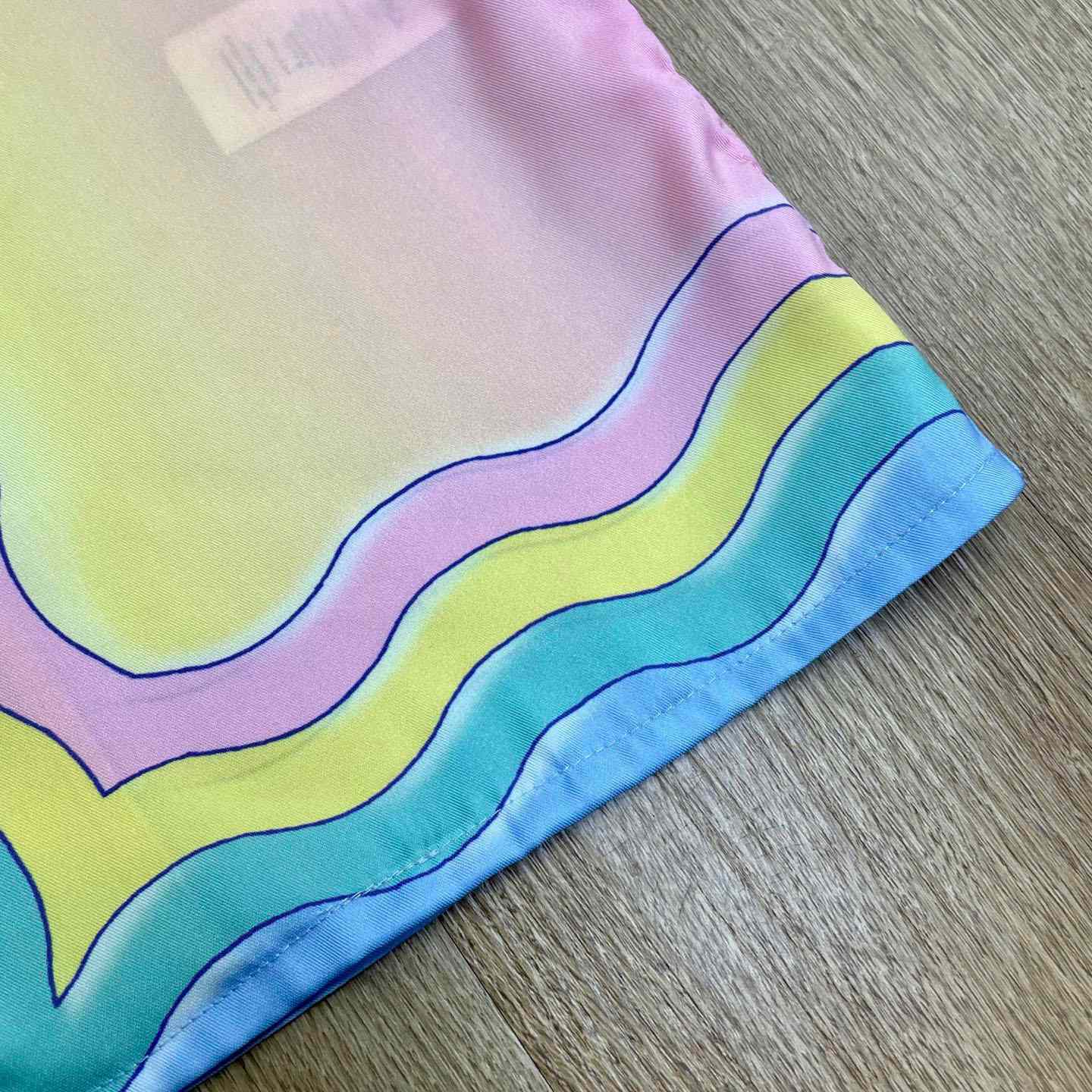 Casablanca Pink & Yellow 'For The Love Of Dance' Short Sleeve Shirt CA3575 - DesignerGu