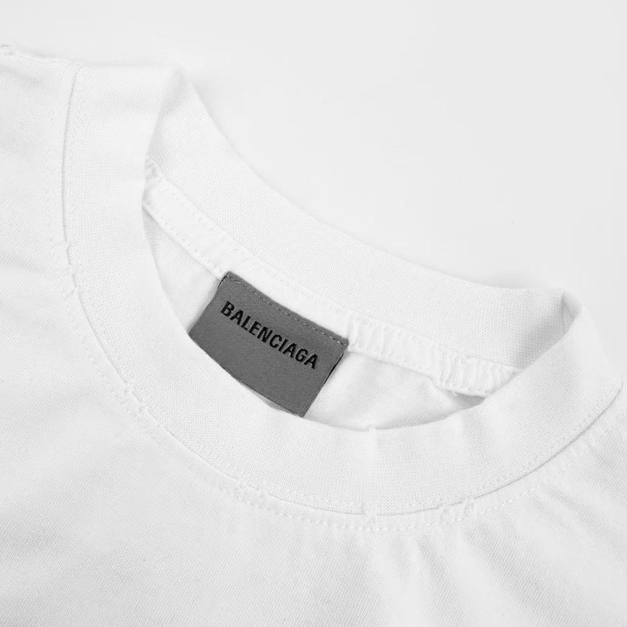 Balenciaga Messy Spray T-shirt In Cotton - DesignerGu