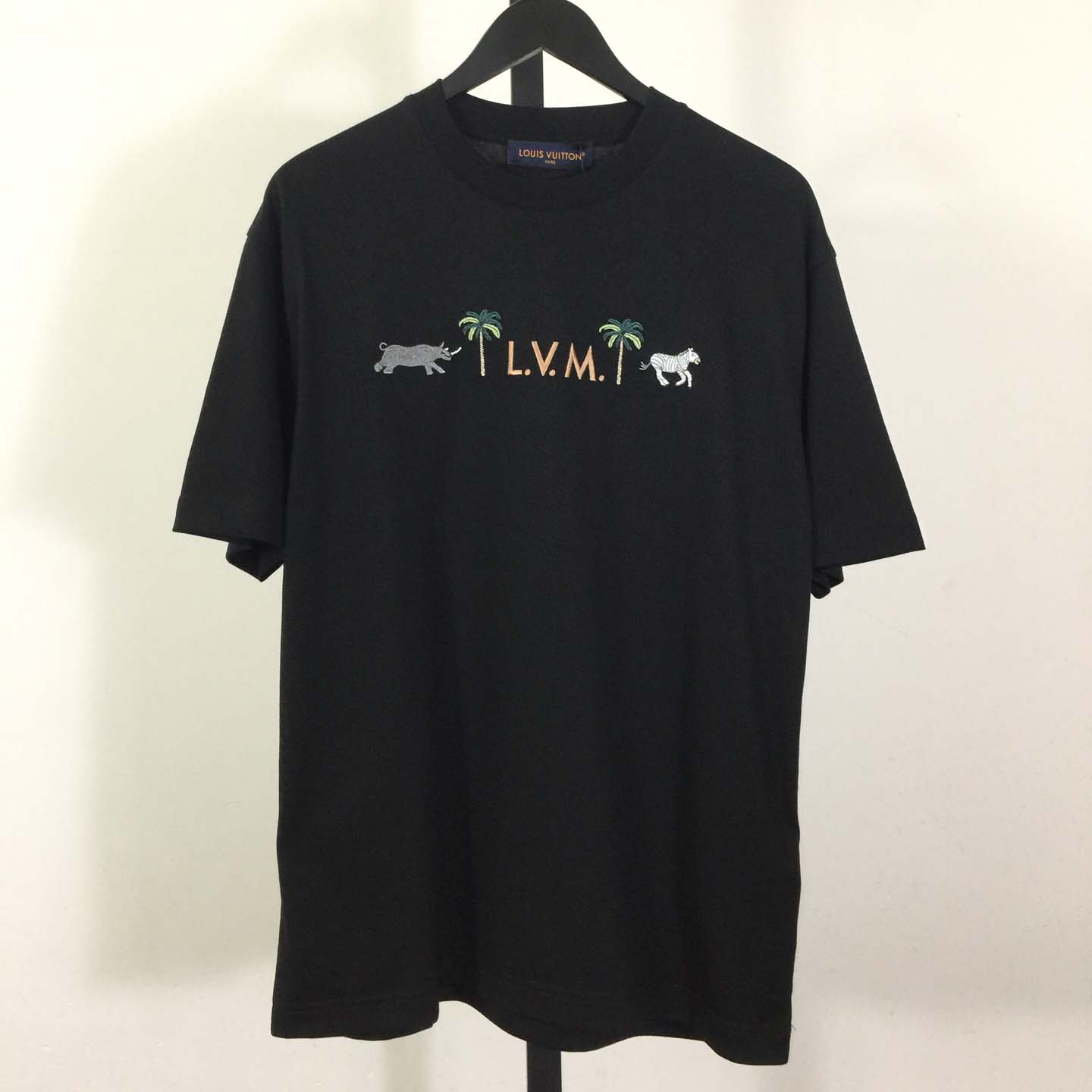Louis Vuitton Logo Cotton T-Shirt  - DesignerGu