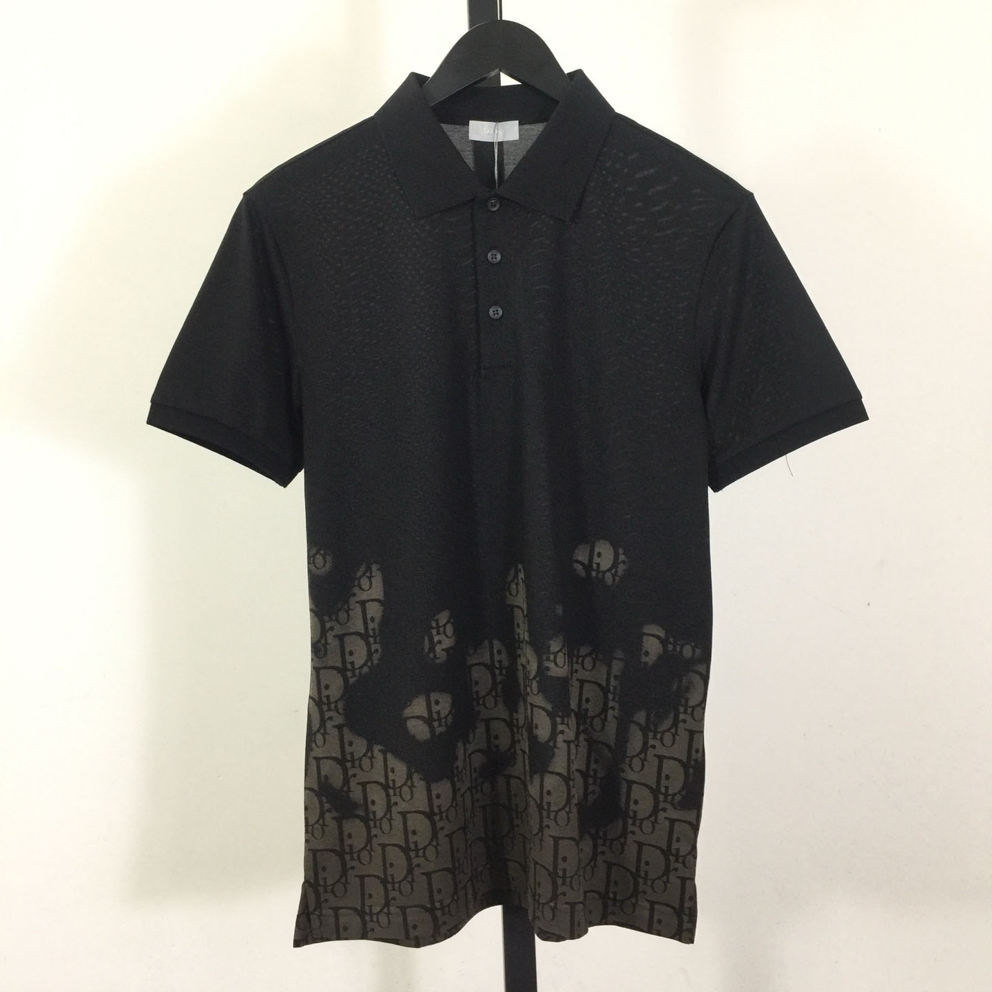 Dior Gradient Monogram Cotton Polo Shirt - DesignerGu