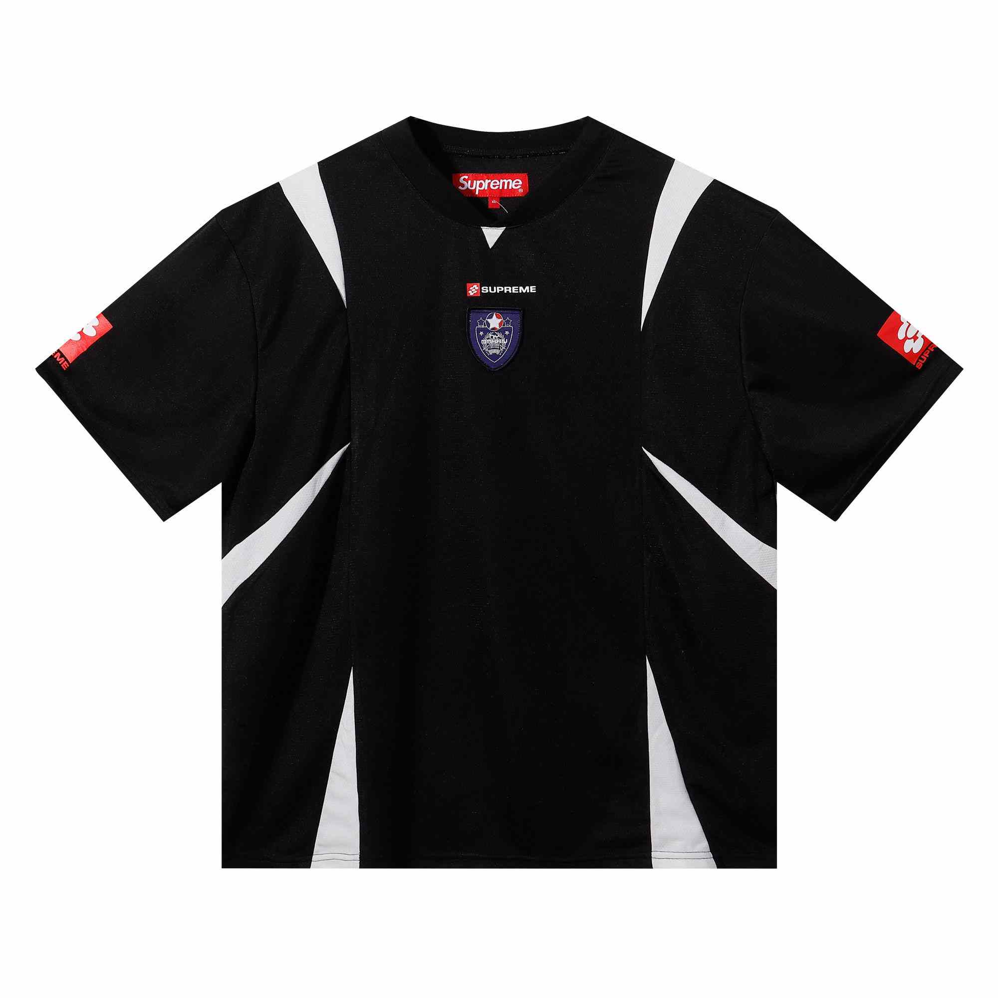 Supreme Crest Soccer Jersey 'Black' - DesignerGu