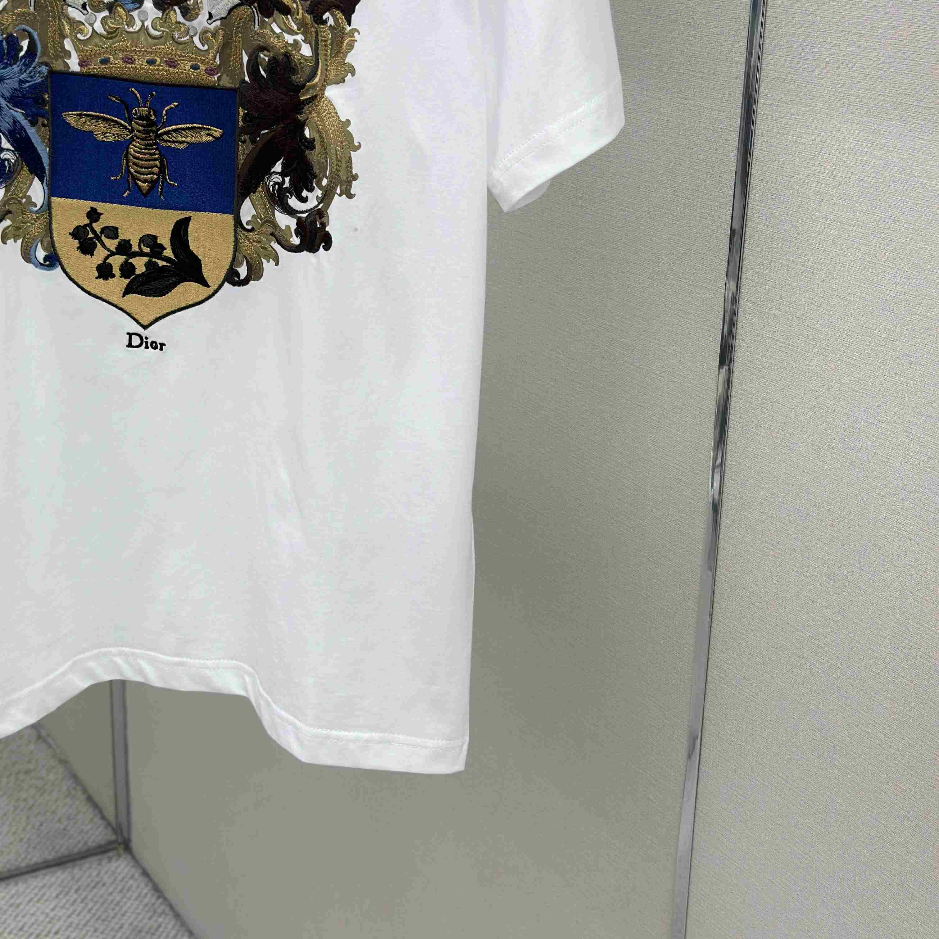 Dior T-Shirt With Dior Blason Print, Relaxed Fit - DesignerGu