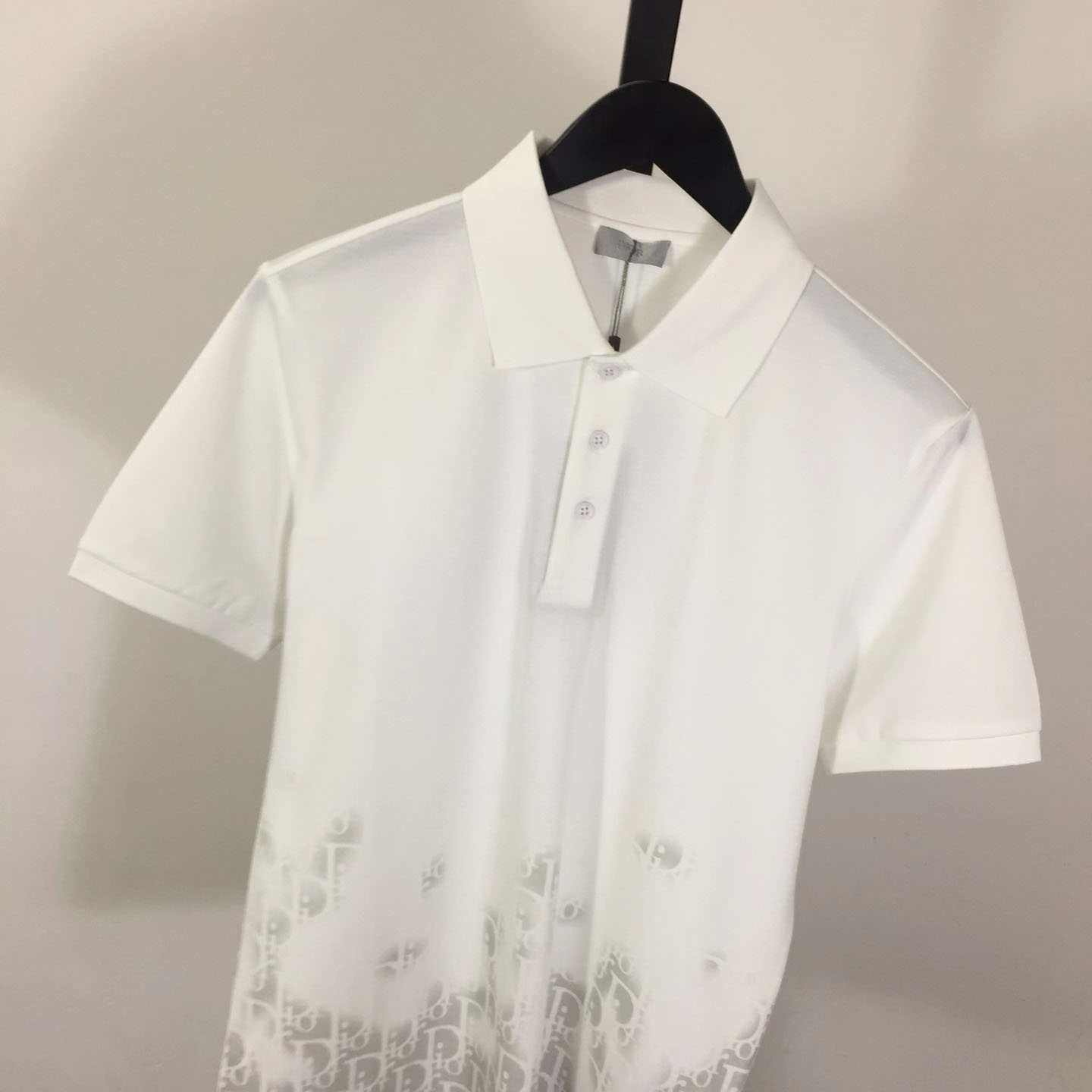 Dior Gradient Monogram Cotton Polo Shirt - DesignerGu