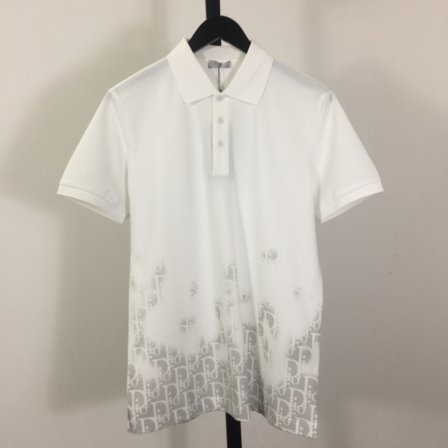 Dior Gradient Monogram Cotton Polo Shirt - DesignerGu