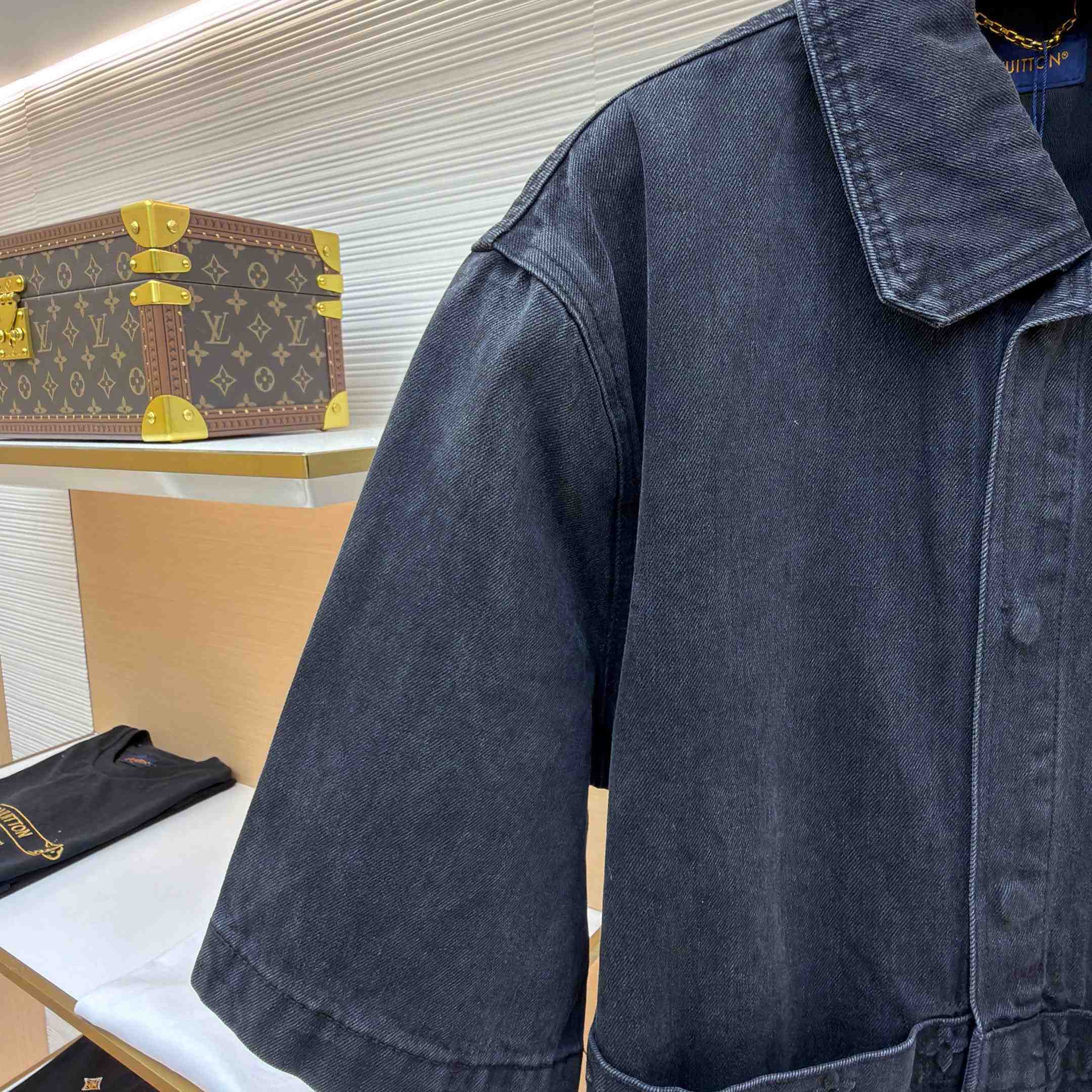 Louis Vuitton Short Sleeve Denim Workwear Shirt - DesignerGu