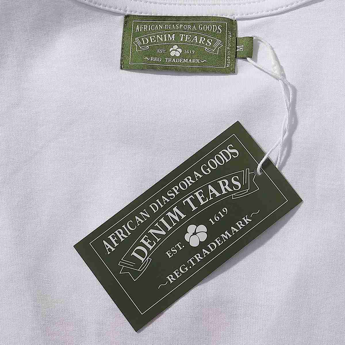 Denim Tears Green Eyed Panther Tee 'White' - DesignerGu
