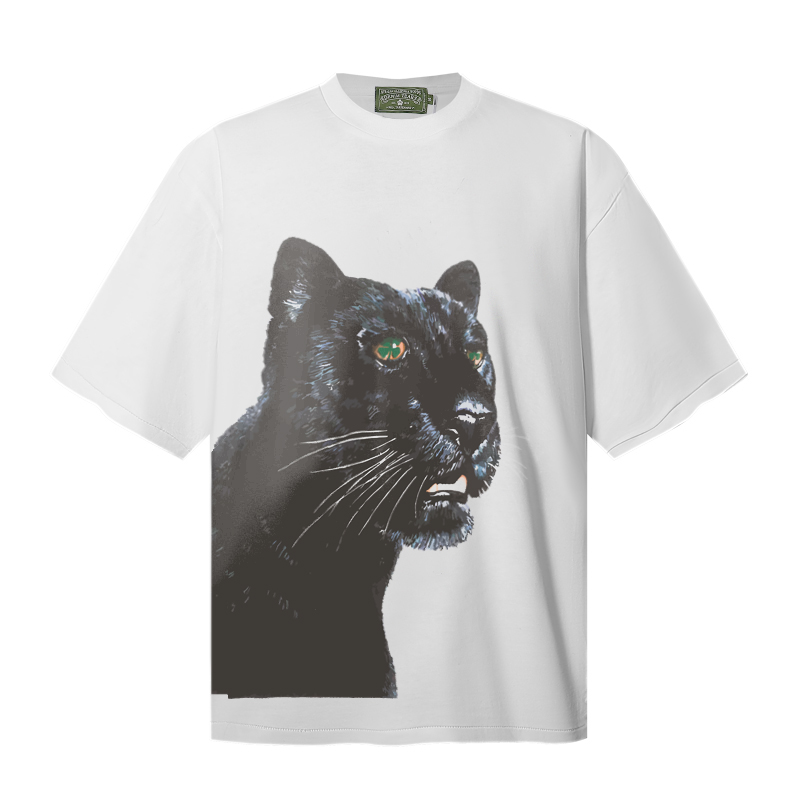 Denim Tears Green Eyed Panther Tee 'White' - DesignerGu