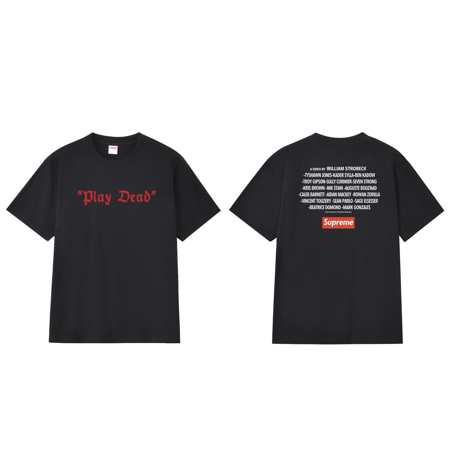 Supreme Play Dead Tee 'Black' - DesignerGu