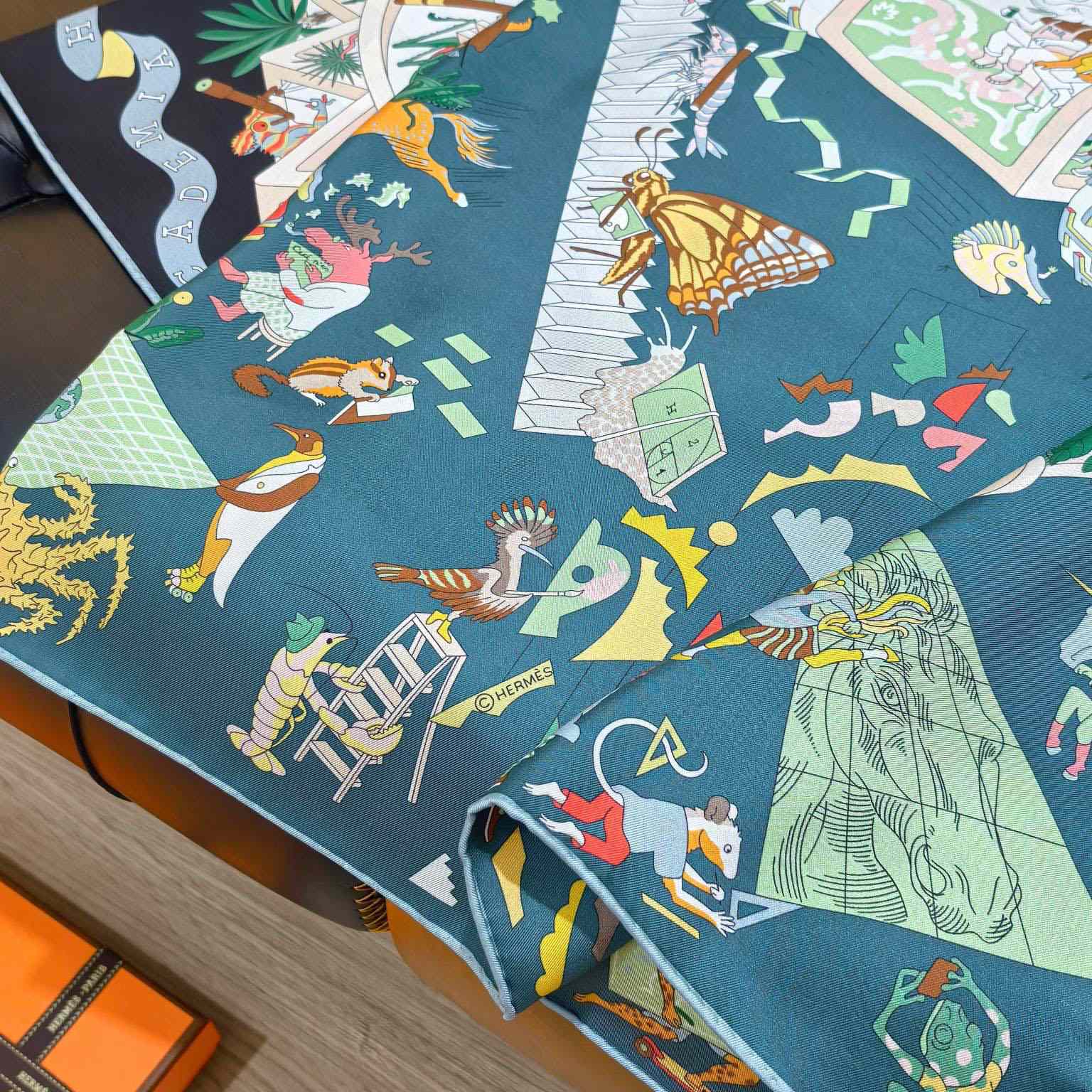 Hermes Academia Hippica Scarf 90 - DesignerGu