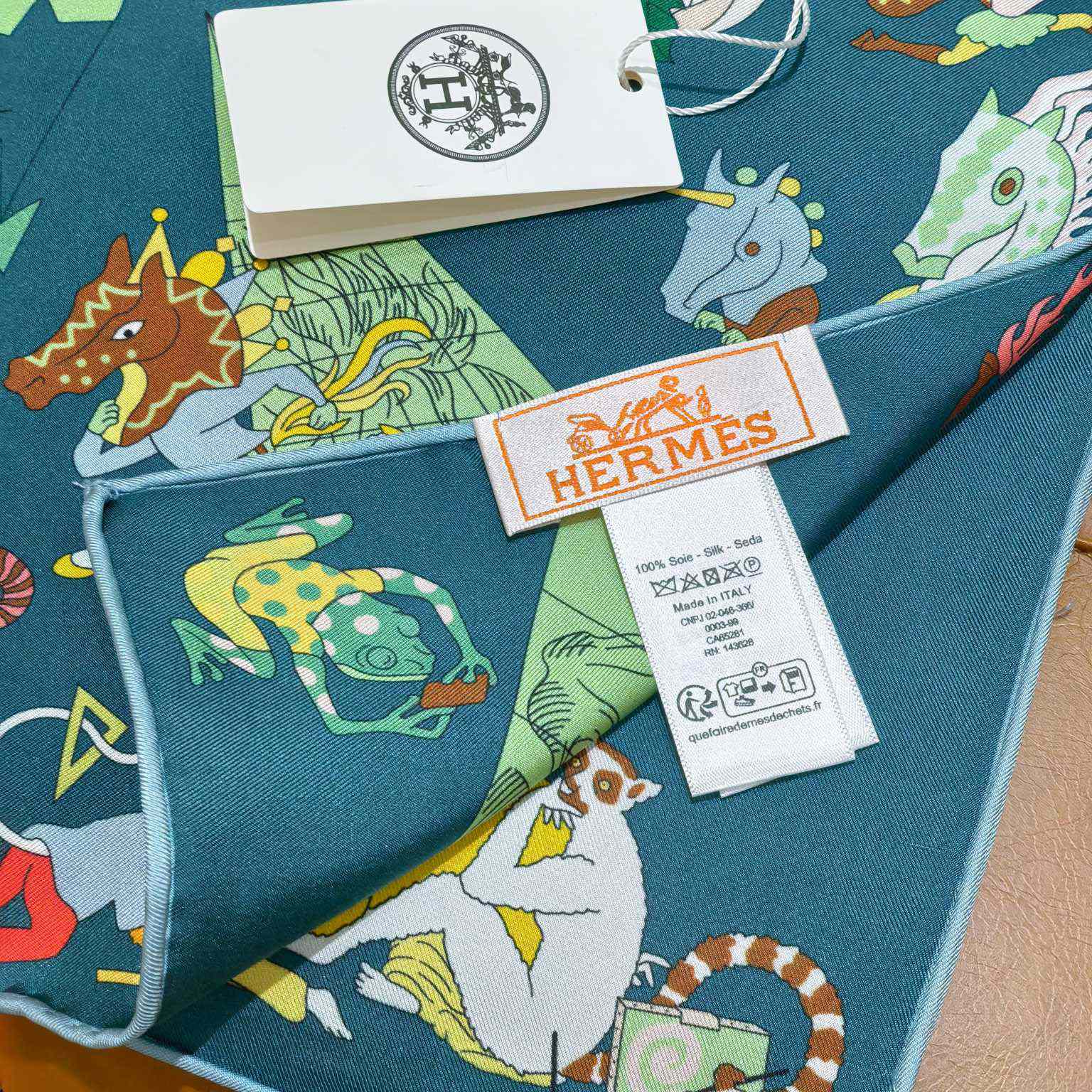 Hermes Academia Hippica Scarf 90 - DesignerGu