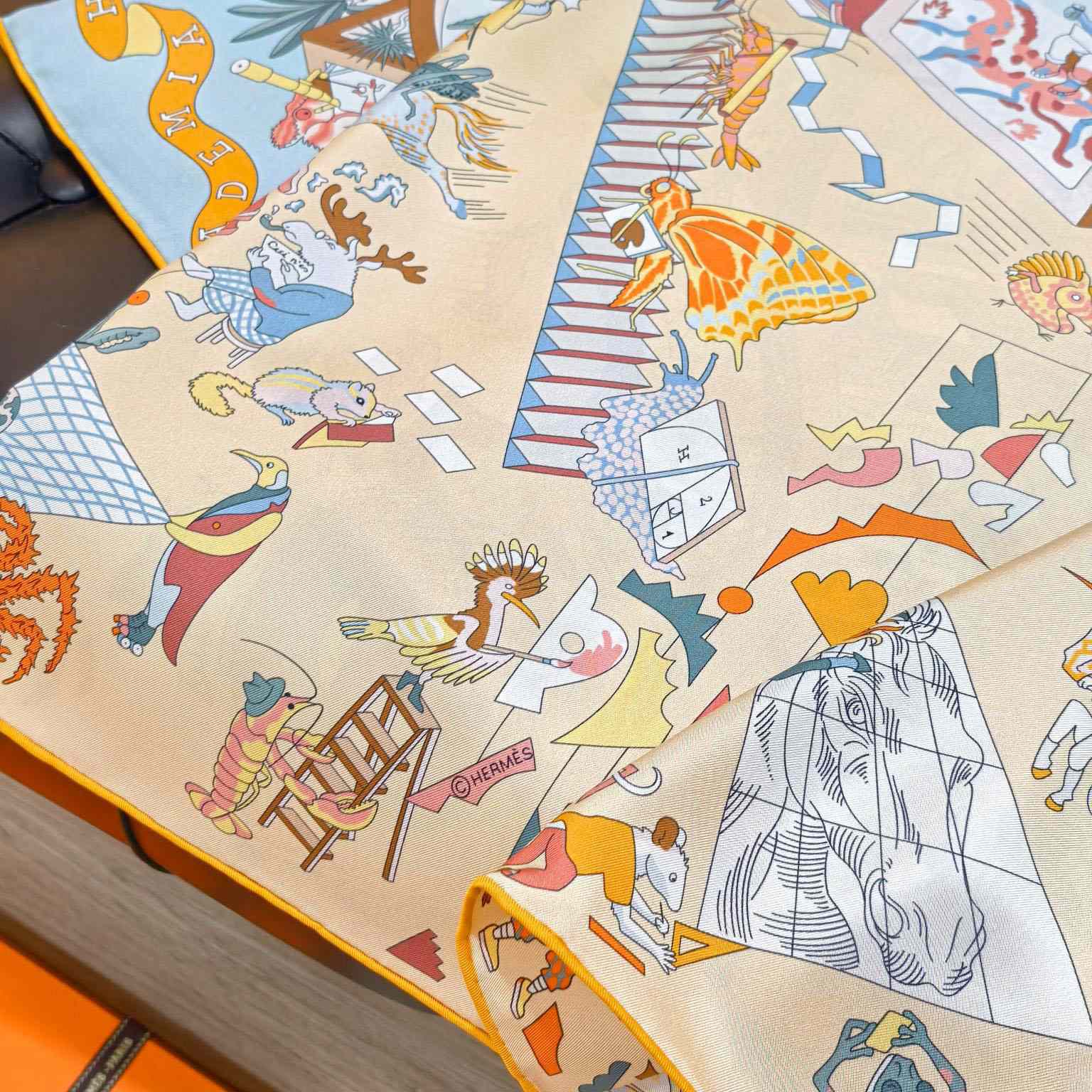 Hermes Academia Hippica Scarf 90 - DesignerGu