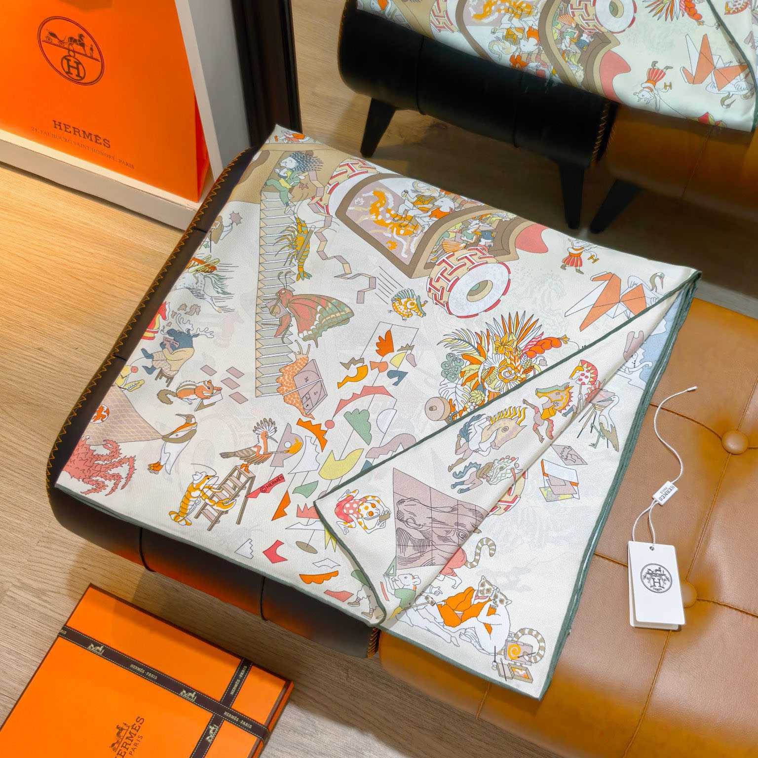 Hermes Academia Hippica Scarf 90 - DesignerGu