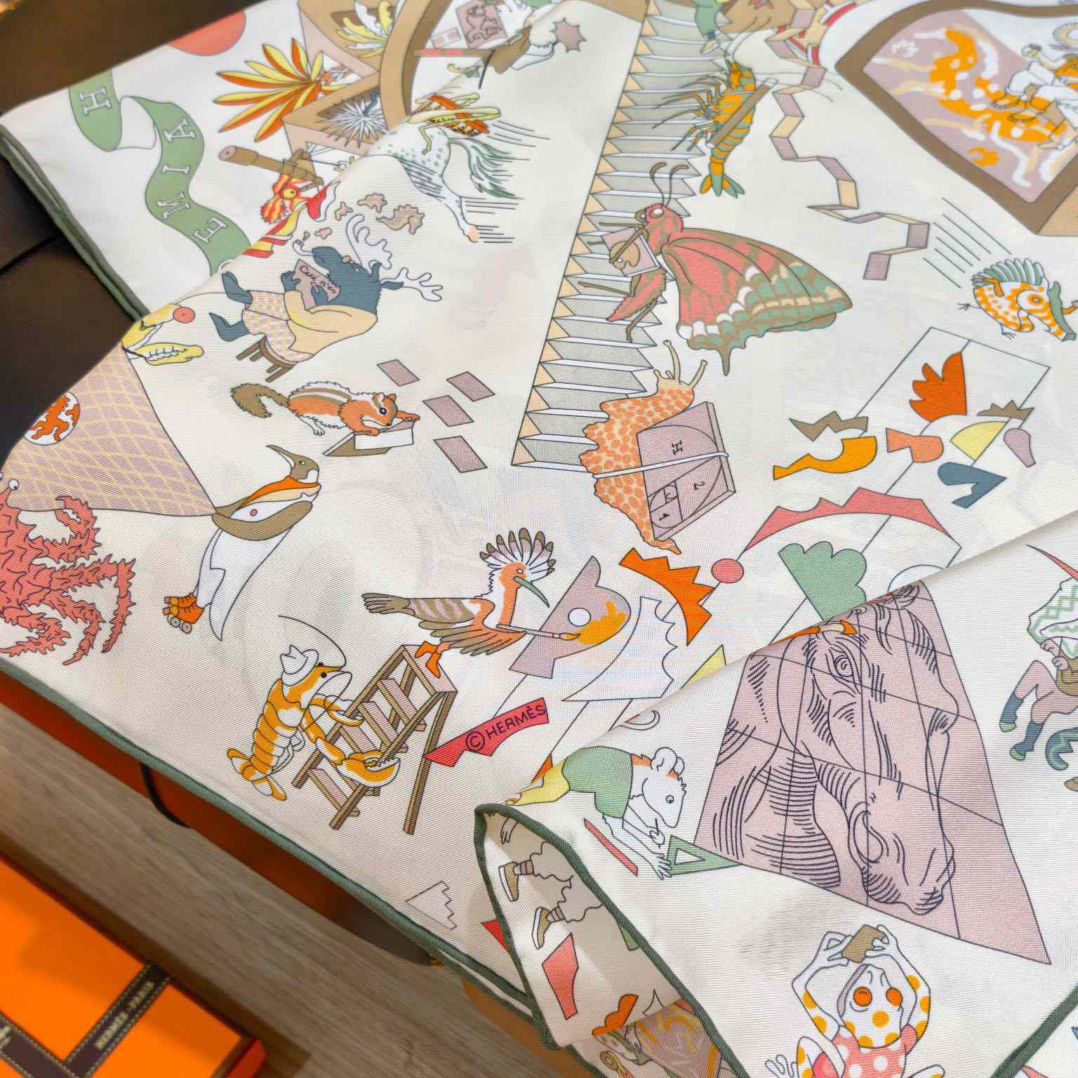 Hermes Academia Hippica Scarf 90 - DesignerGu