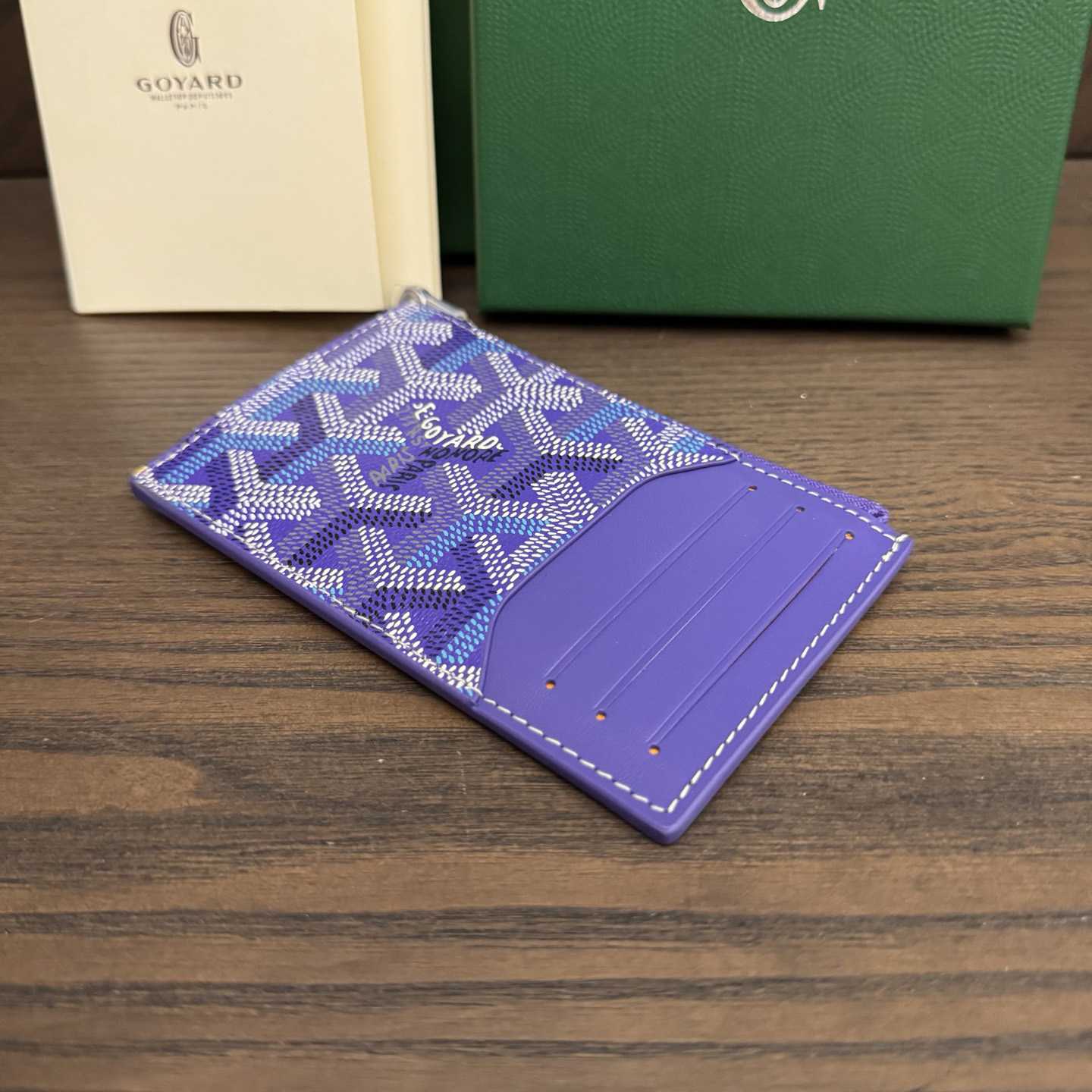 Goyard Bourbon Zipped Card Holder - DesignerGu